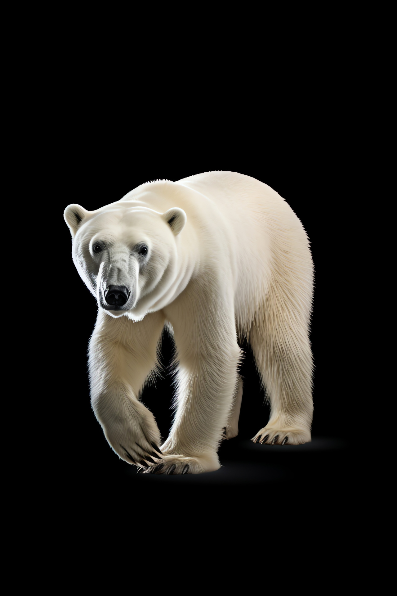 Arctic Polar Bear, Northern wildlife, Ice dwelling, Endangered species, Majestic mammal, HD Phone Image