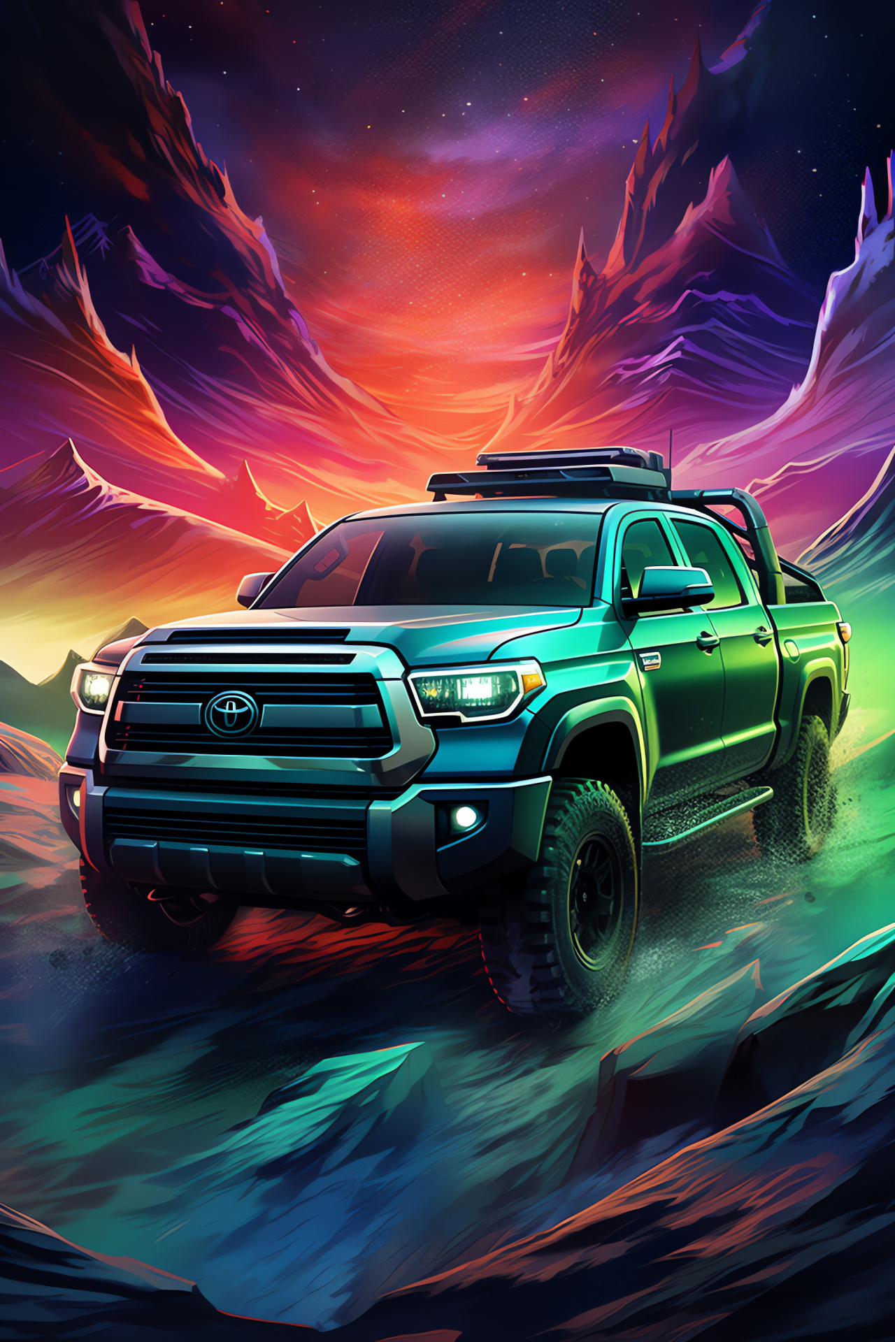 Toyota TRD Pro Tundra, Off-road capability, Toyota pickup, Robust automotive design, Advanced truck technology, HD Phone Wallpaper