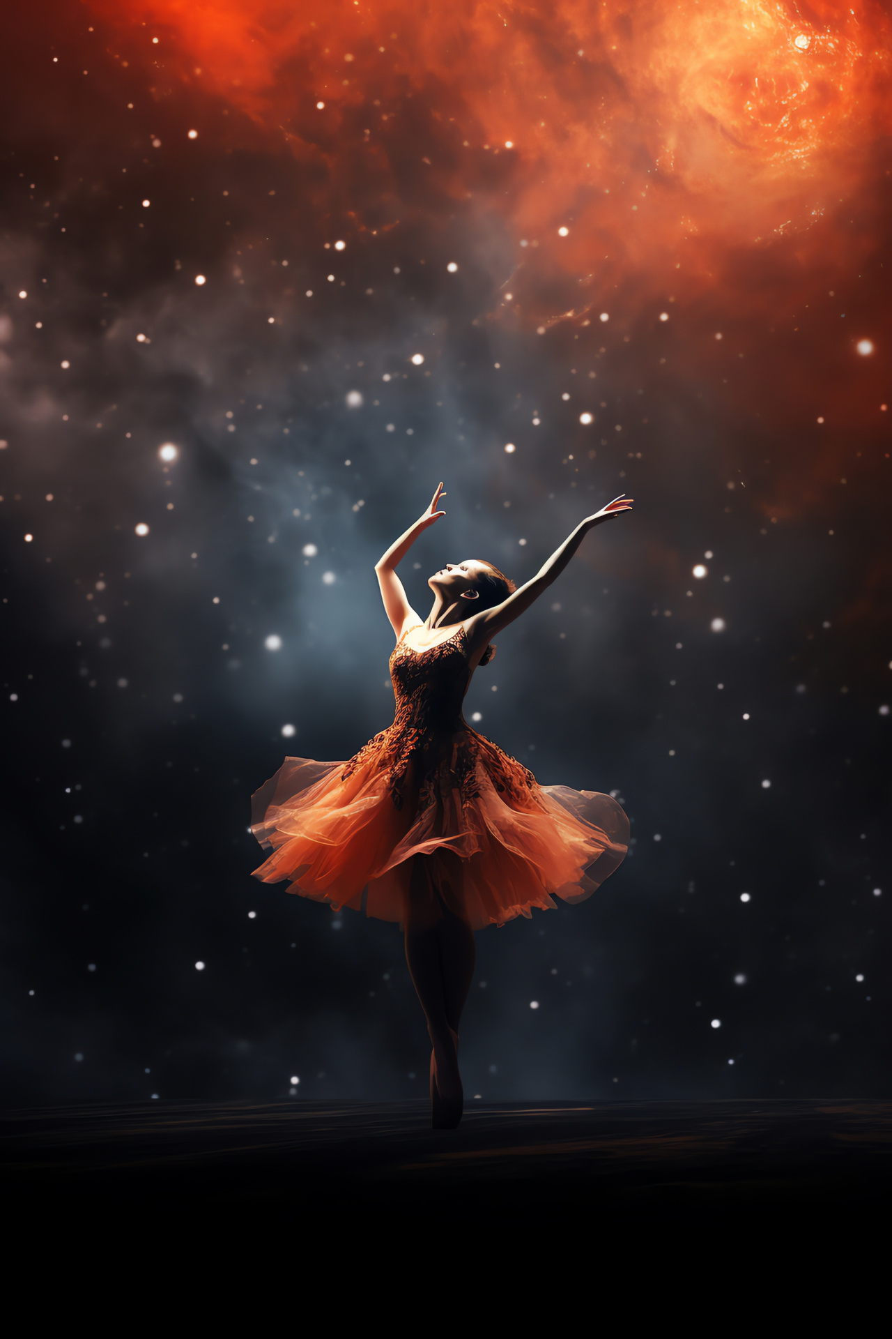 HD outer space, Celestial perspective, Astral brilliance, Infinite cosmic expanse, Supernatural glow, HD Phone Wallpaper