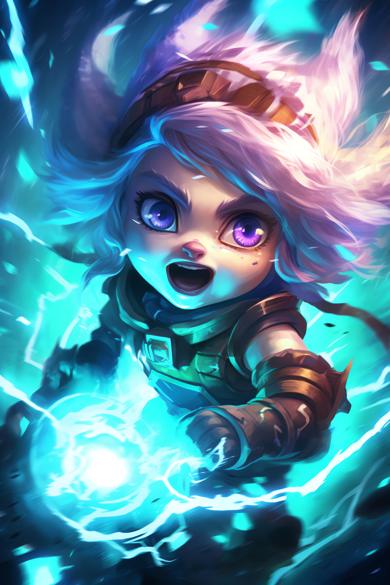 Tristana marksman, Yordle character, Bandle Gunner, League of Legends firepower, Burst attacks, HD Phone Image