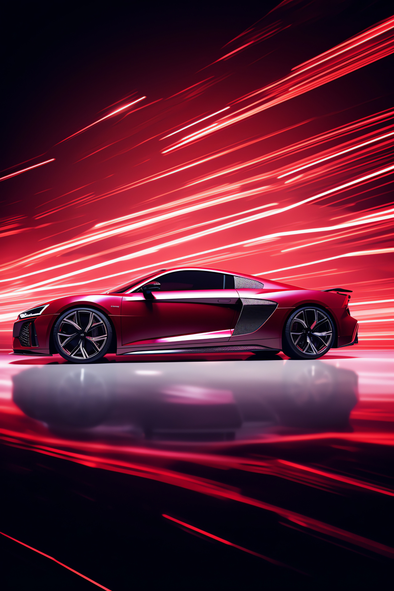 Audi R8 V10 futurism, German engineering, High-performance vehicle, Sleek sports car, Automotive innovation, HD Phone Wallpaper