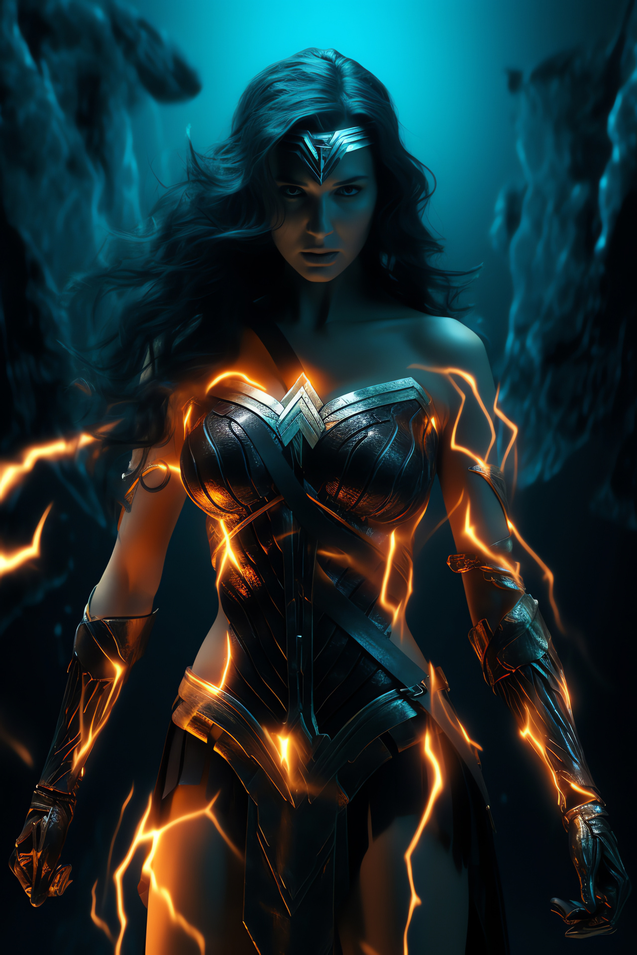 Heroine Wonder Woman, Comic book adaptation, Cinematic universe, Mythical weaponry, Amazonian warrior, HD Phone Wallpaper