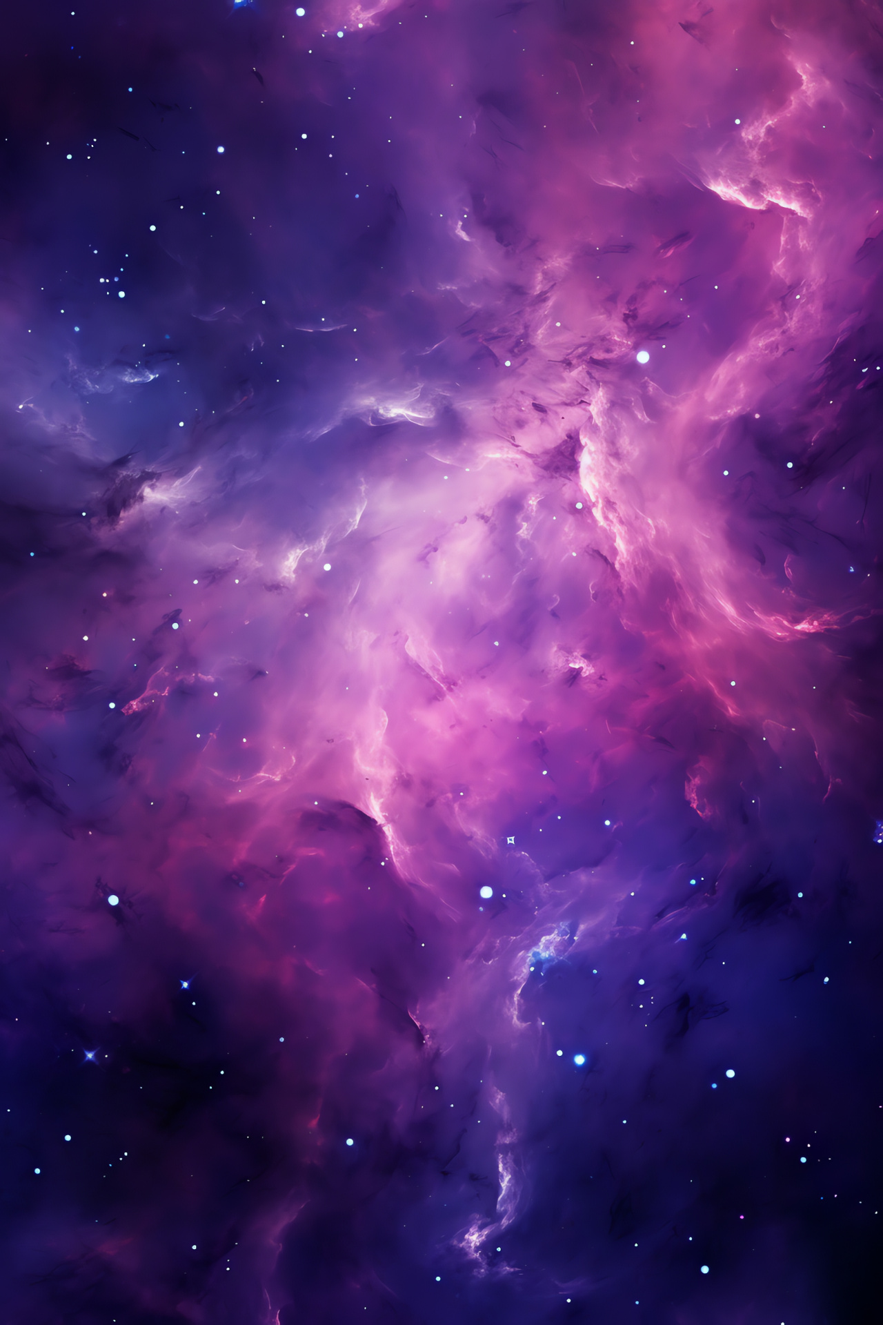 Galaxy, Purple Star, Space, Celestial event, Spectrum of purples, HD Phone Wallpaper