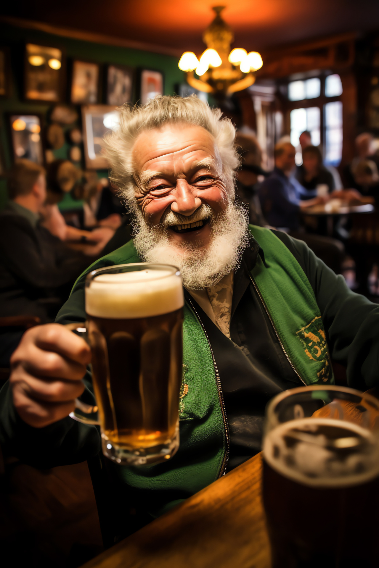 Saint Patrick's Day merriment, Irish alehouse, Belfast festivities, Northern Ireland culture, Gaelic tradition, HD Phone Image