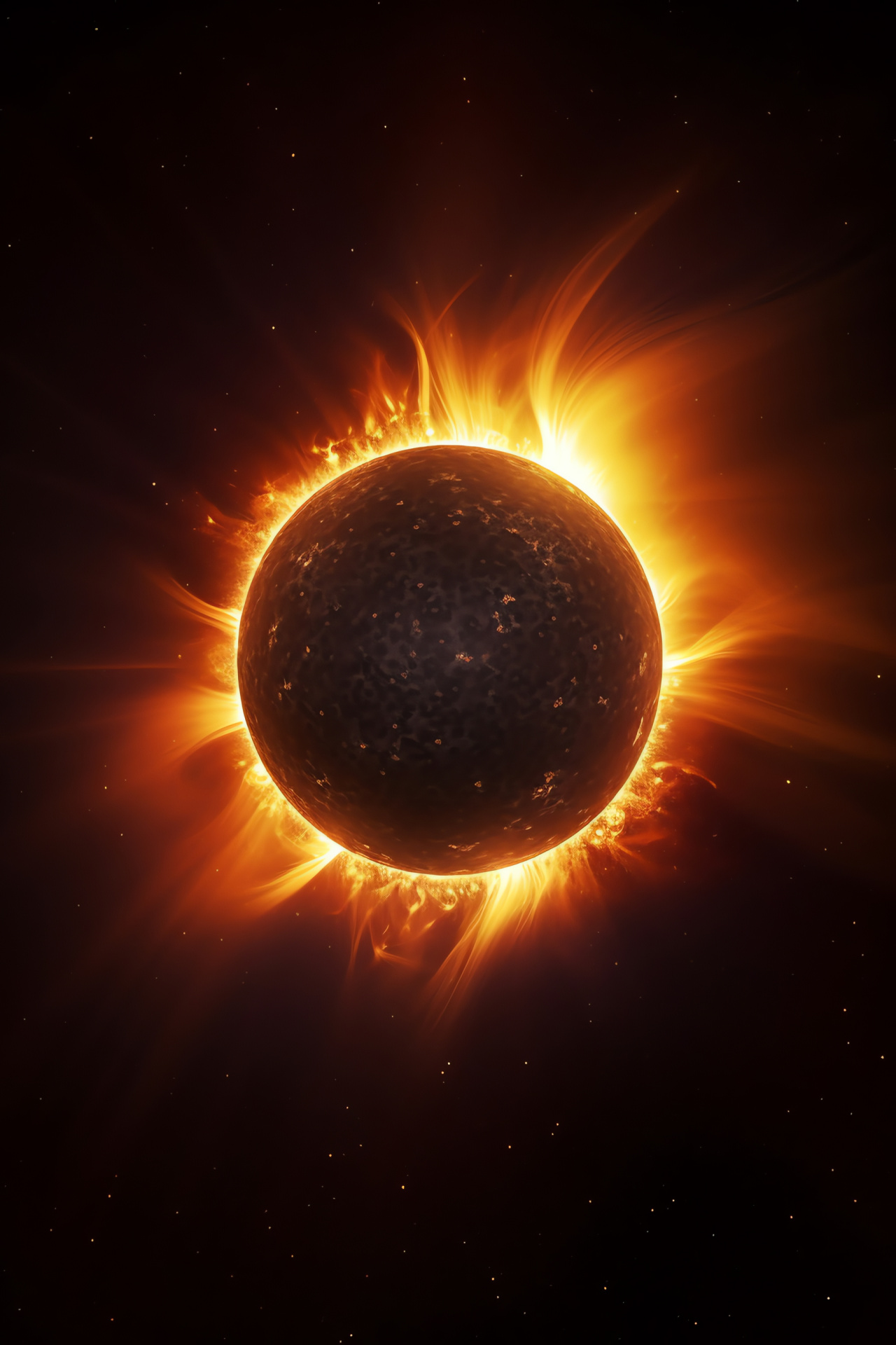 Astronomical event, Sun coverage by Moon, Solar phenomena, Astronomy, Outer space, HD Phone Wallpaper