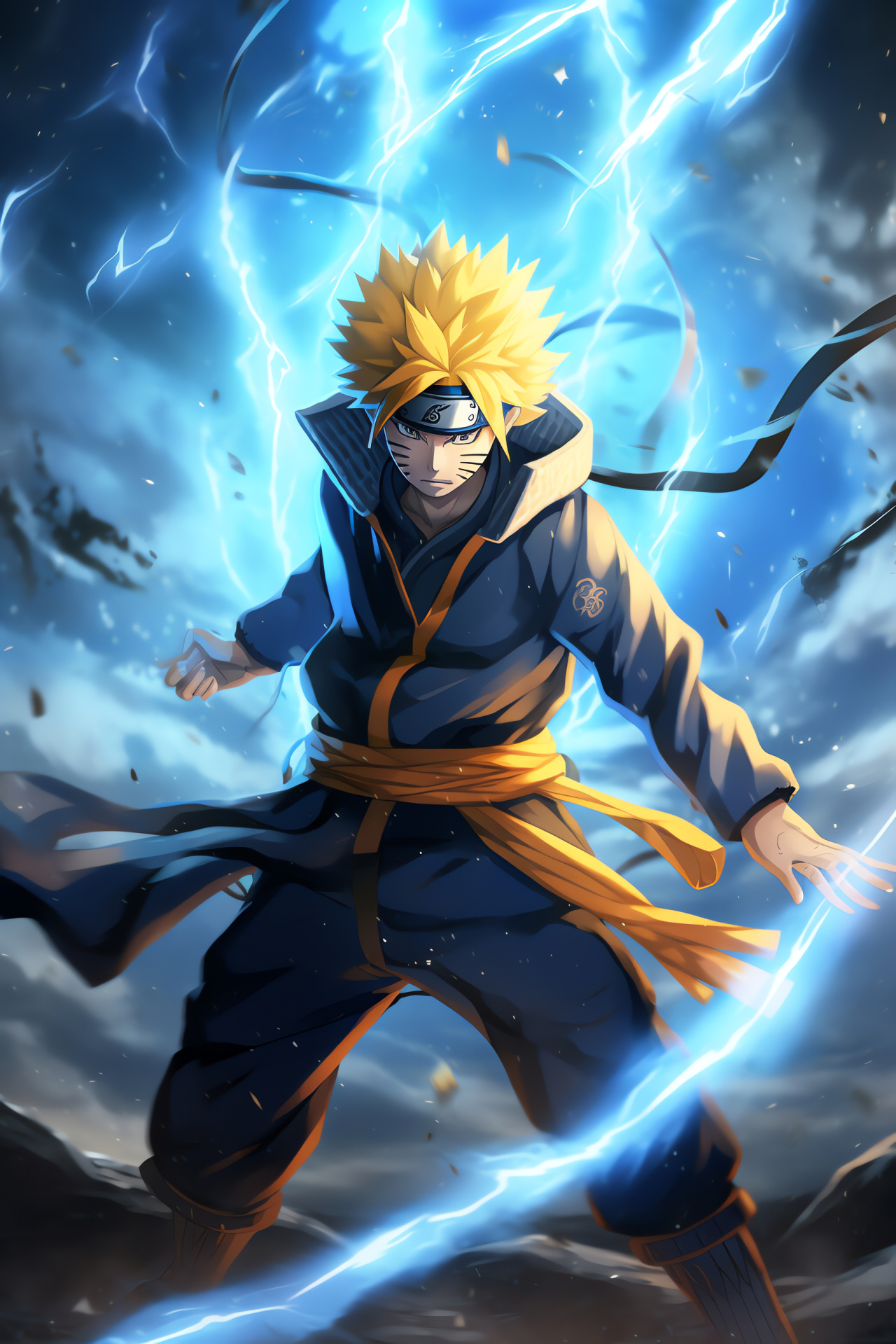 Minato Namikaze, Speedy Hokage, Yellow Flash, Legendary ninja, Teleportation technique, HD Phone Wallpaper