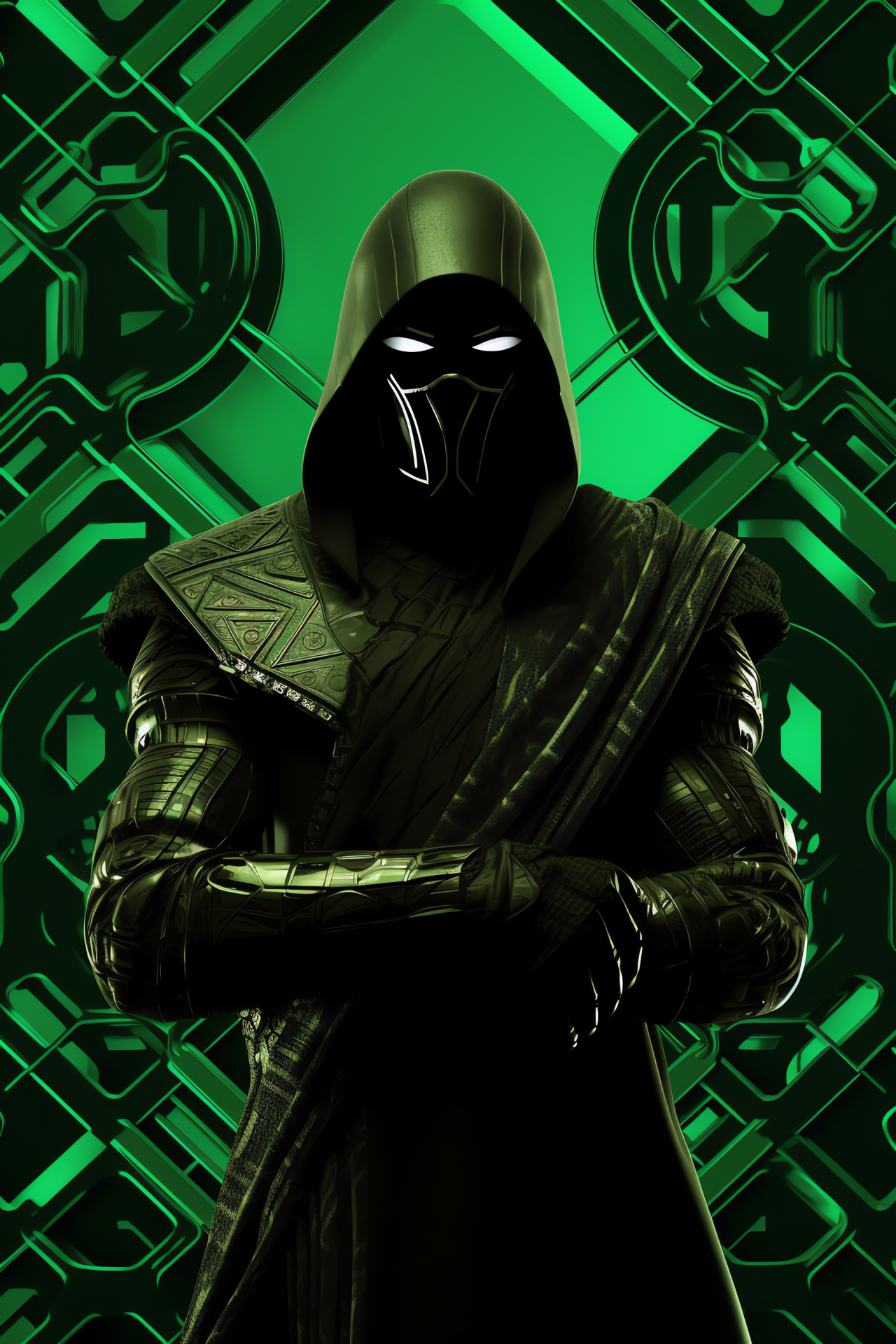Stealthy warrior, Sinister stance, Shadow warriors, Combat technique, Deadly agility, HD Phone Image