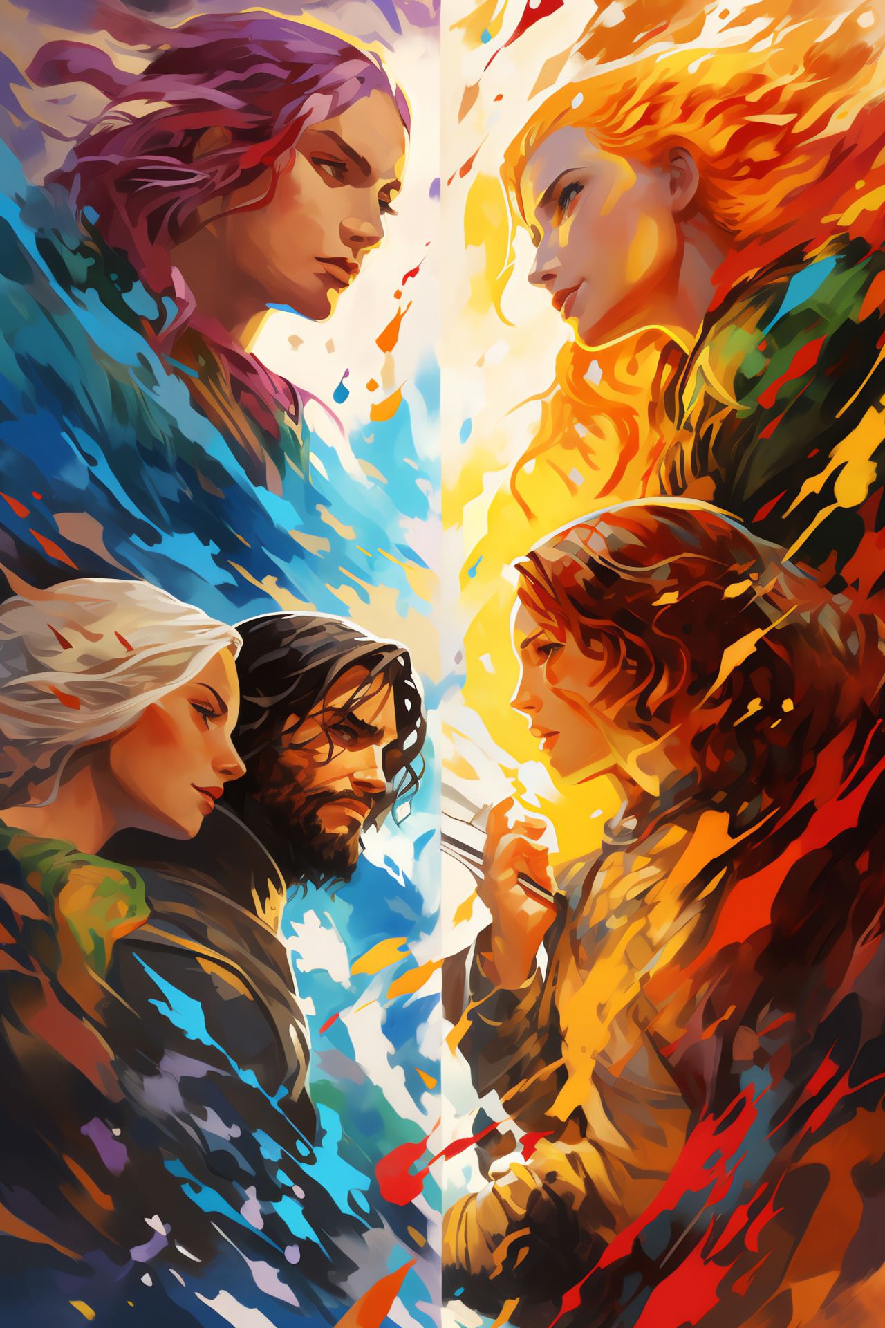 Game of Thrones saga, Ice and Fire epic, Dragonpit assembly, Seven Kingdoms saga, Jon Snow's quest, HD Phone Image