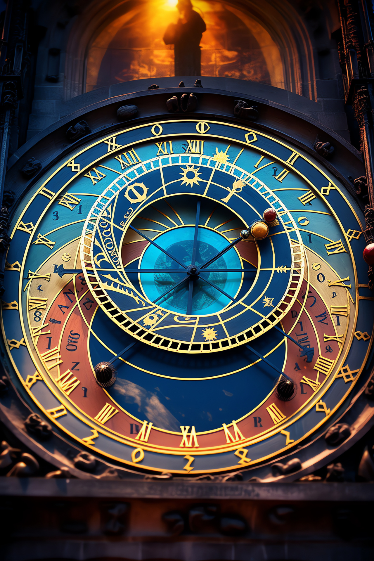 Prague festive season, Christmas at Astronomical Clock, Historic Czech landmarks, Seasonal festivities, Old Town charm, HD Phone Image