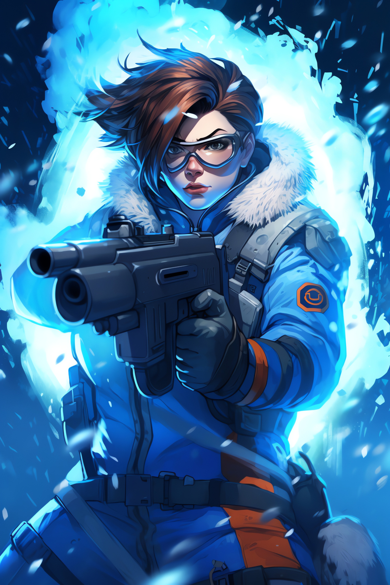 Mei, Ice-wielding scientist, Friendly visage, Expert climatologist, Overwatch game, HD Phone Wallpaper