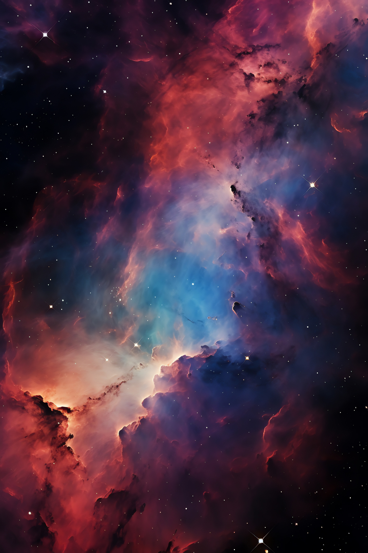 North America Nebula, Cygnus constellation, Emission nebula imagery, Nebular crimson, Star formation region, HD Phone Wallpaper