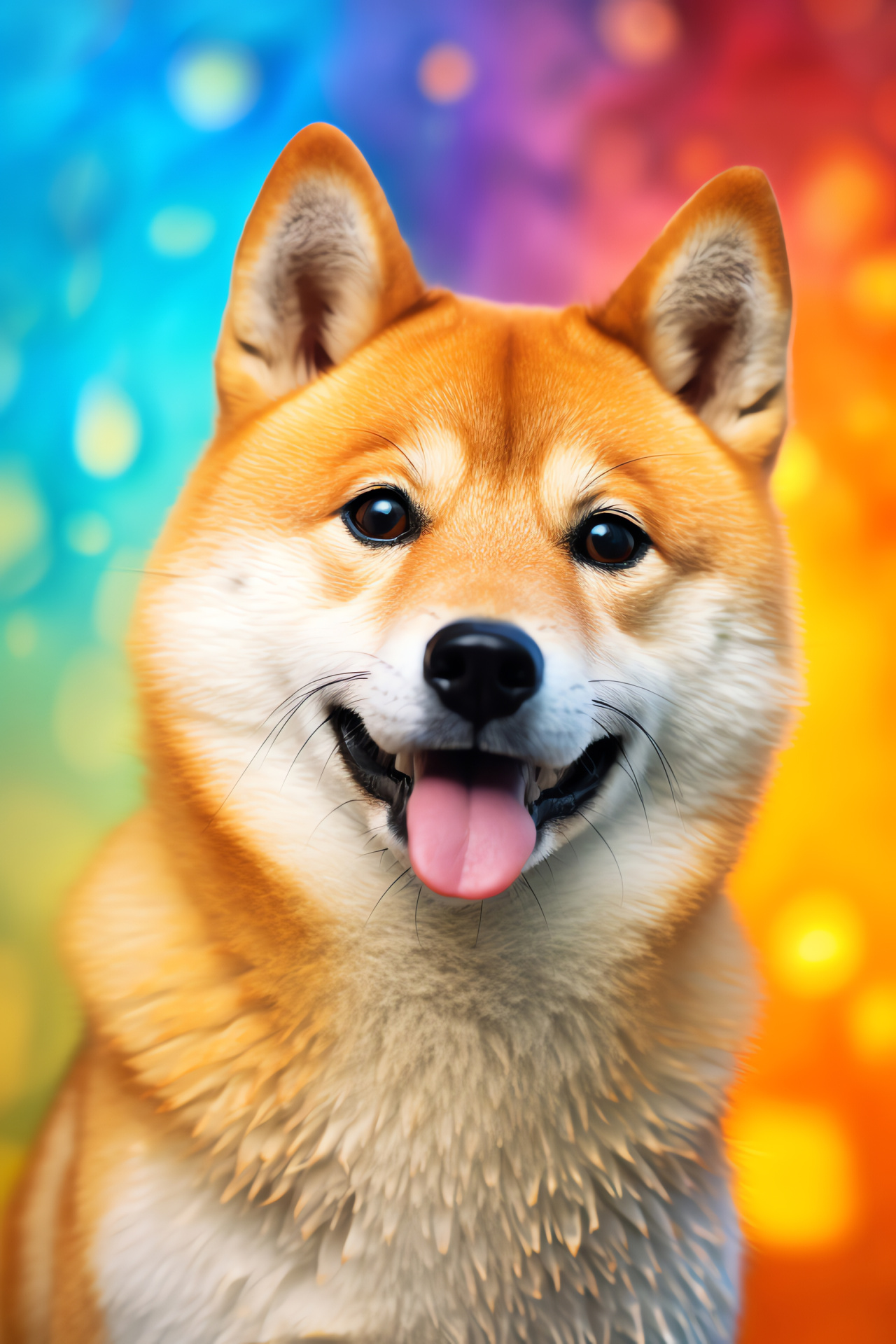Active Shiba Inu, spirited pet, popular breed, joyful animal, canine character, HD Phone Wallpaper