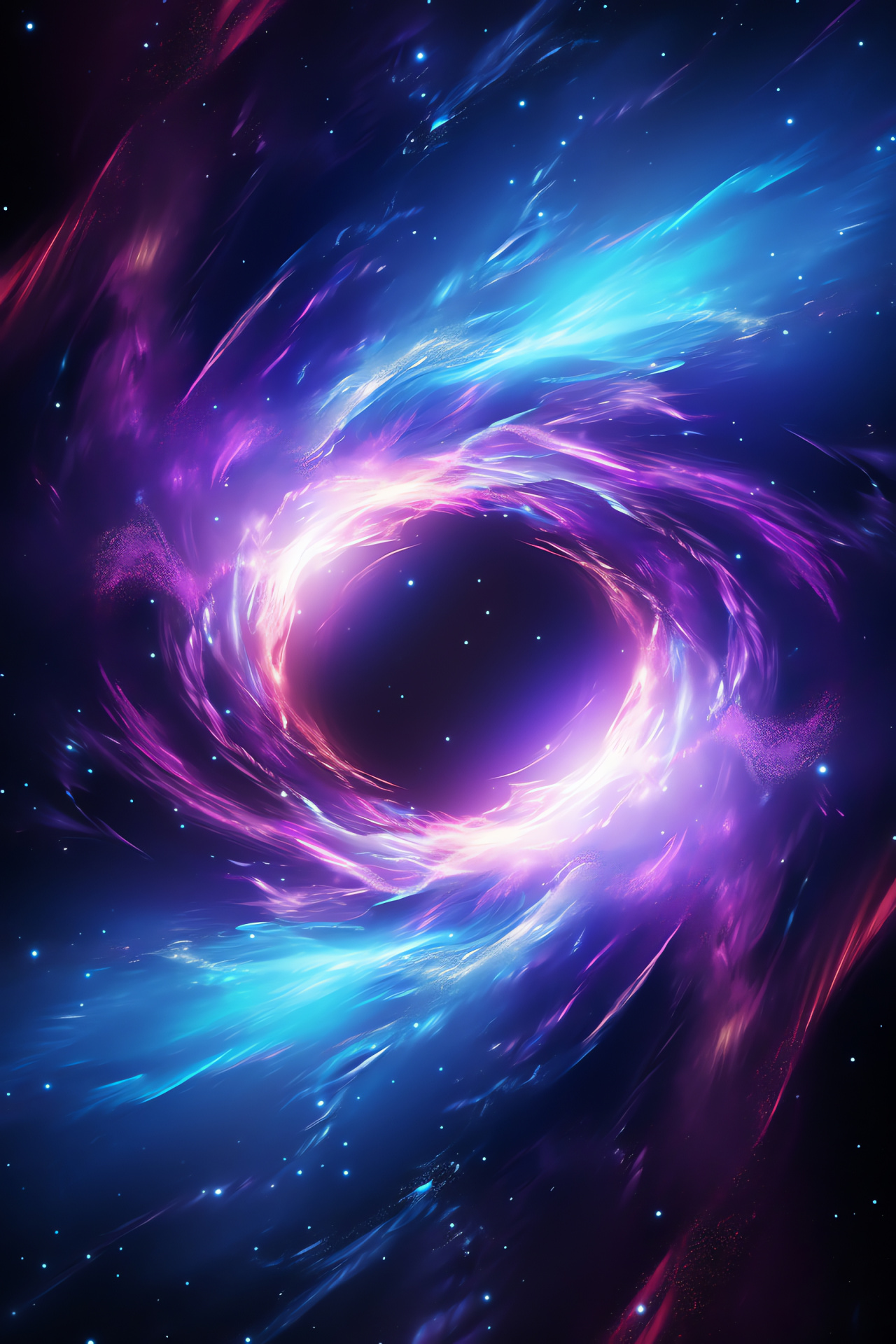 Gravitational phenomenon, Space-time curvature, Interstellar transportation concept, Cosmic indigo space, Purple stellar haze, HD Phone Wallpaper