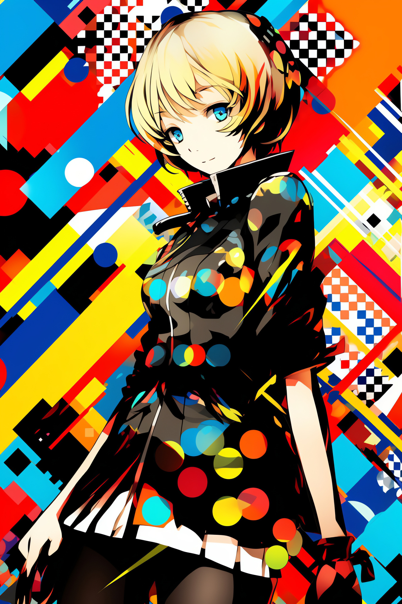 Yukari Takeba, Persona 3 role, Brown-eyed character, Gentle character stance, Artemis association, HD Phone Image