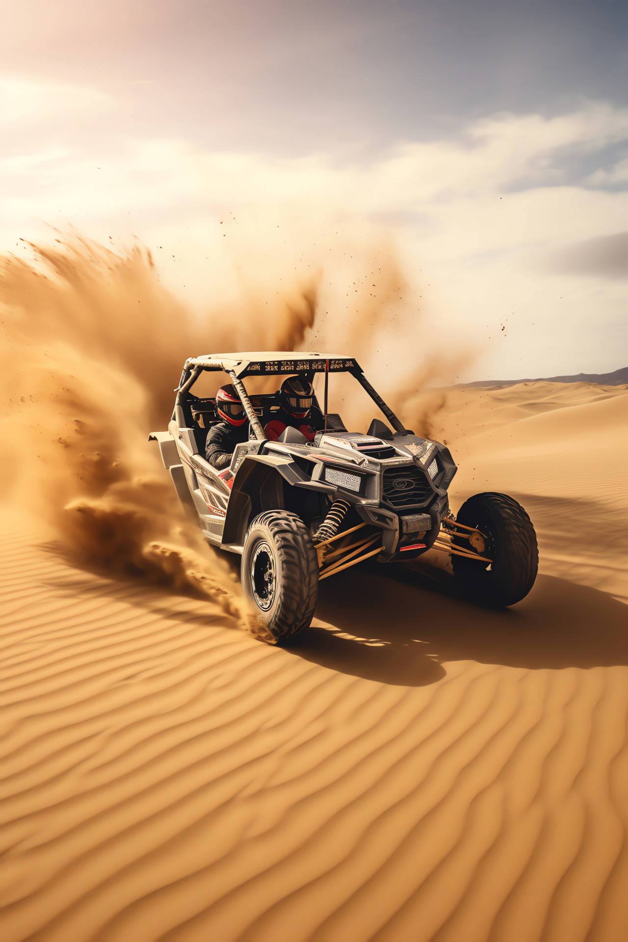 Polaris RZR, Glamis setting, California sands, Pro XP action, Desert sports, HD Phone Wallpaper