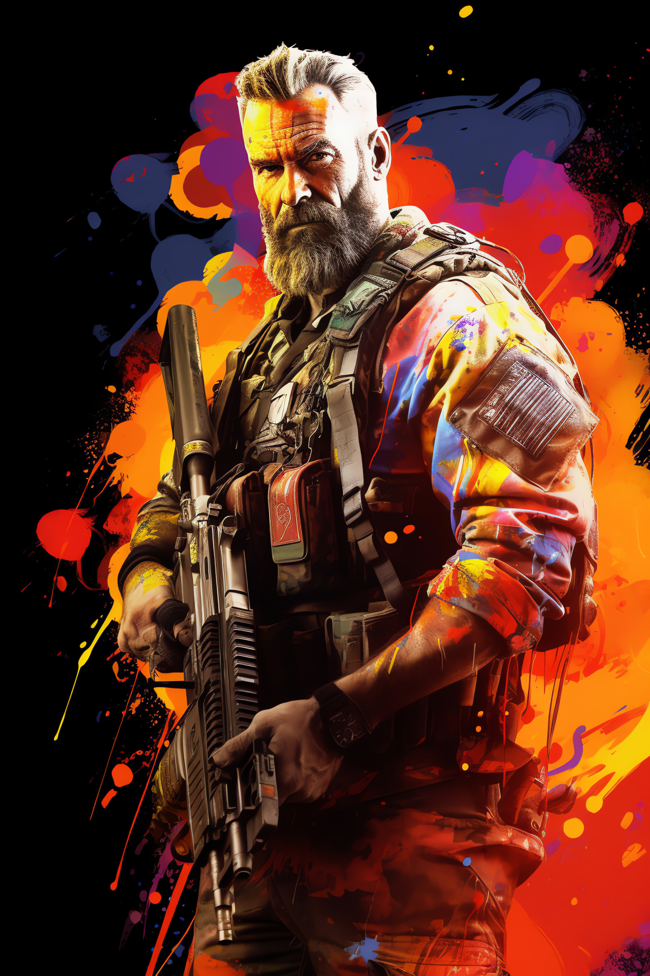 Game Hero Soap MacTavish, Tactical Soldier, Armed Combatant, Military Arsenal, Action Sensation, HD Phone Wallpaper