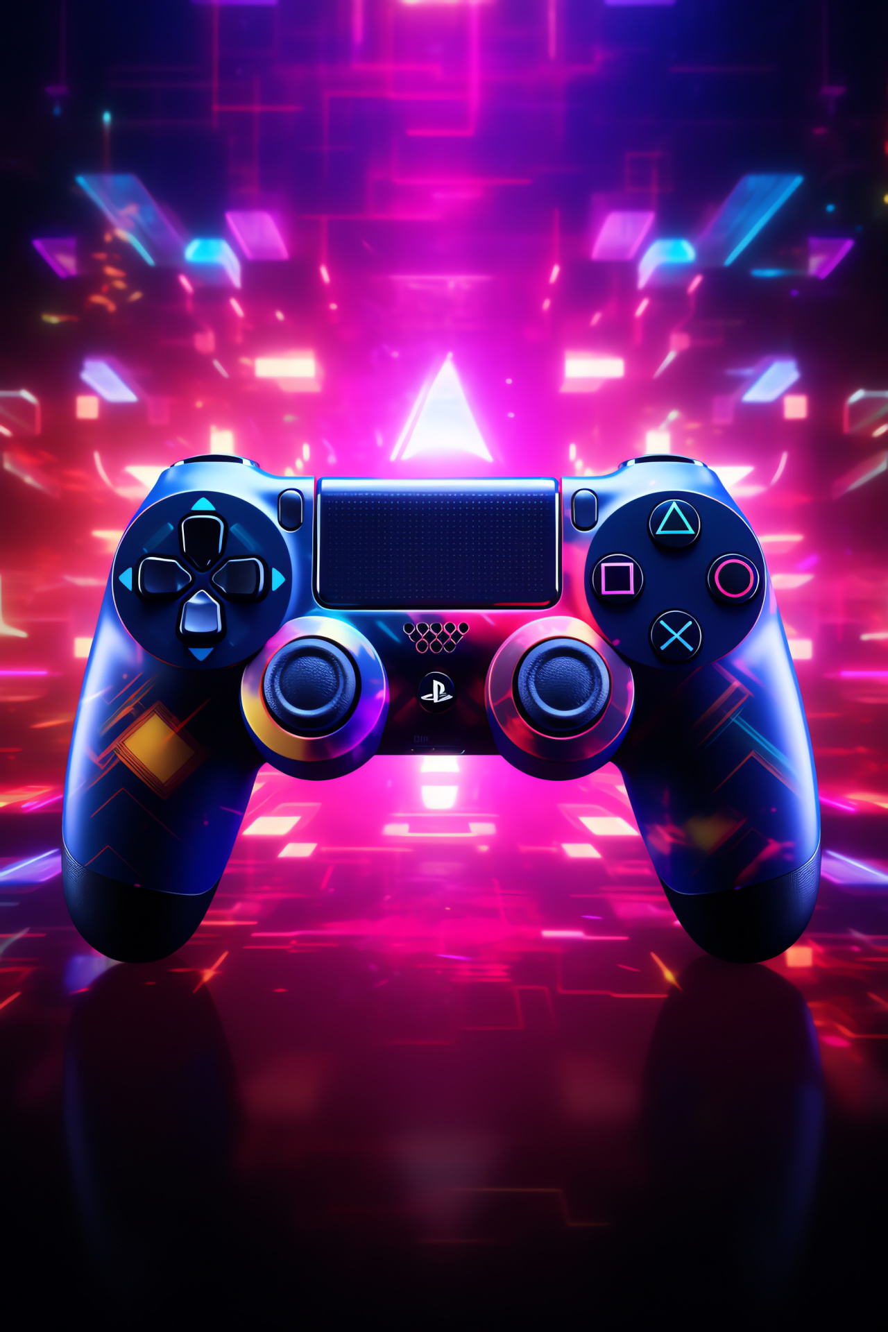 Sony PlayStation controller, Gaming accessory, LED illumination, Game pad, Console gaming, HD Phone Wallpaper