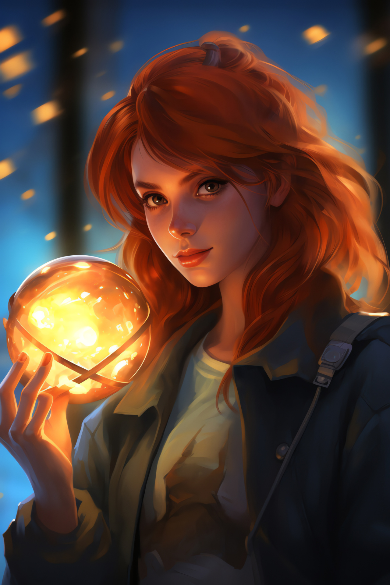 Fiery-haired Misty, Water-type expert, Intense gaze, Determination focus, Pokemon anime figure, HD Phone Wallpaper