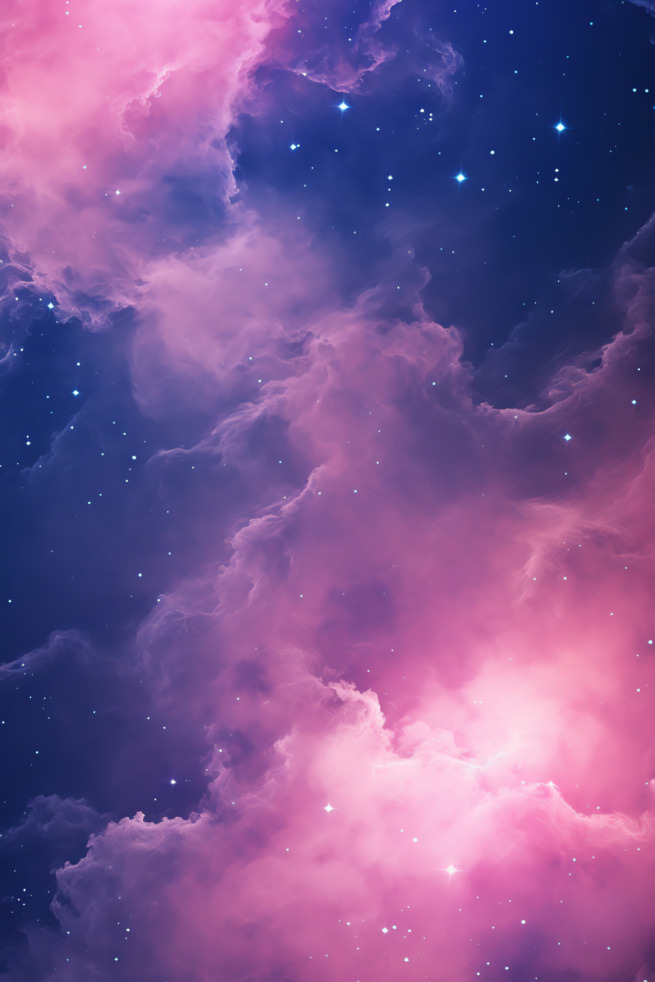 Cosmic blush, Starlit spectacle, Expansive universe, Galactic marvel, Astral grandeur, HD Phone Image