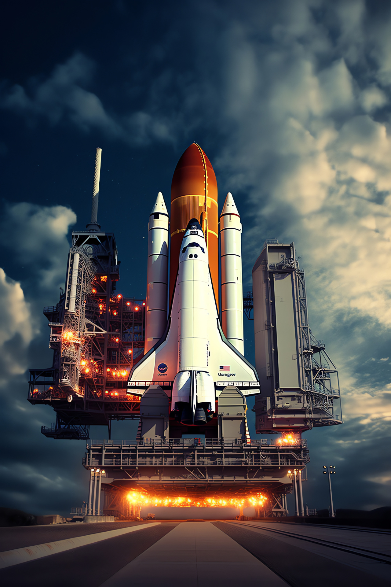 Space exploration, NASA shuttle, Aerospace technology, Orbiter vehicle, Science mission, HD Phone Wallpaper