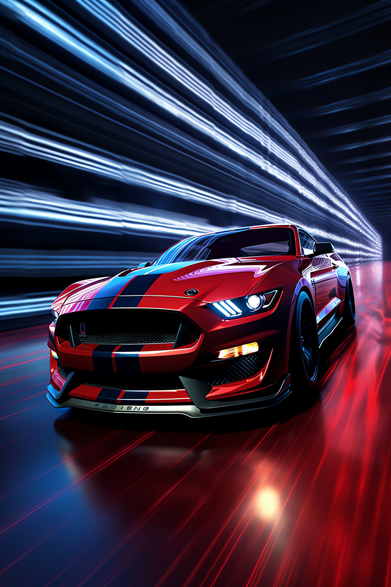 Shelby Mustang GT350R, Performance muscle, Aerodynamic contours, Automotive design, Racing heritage, HD Phone Wallpaper