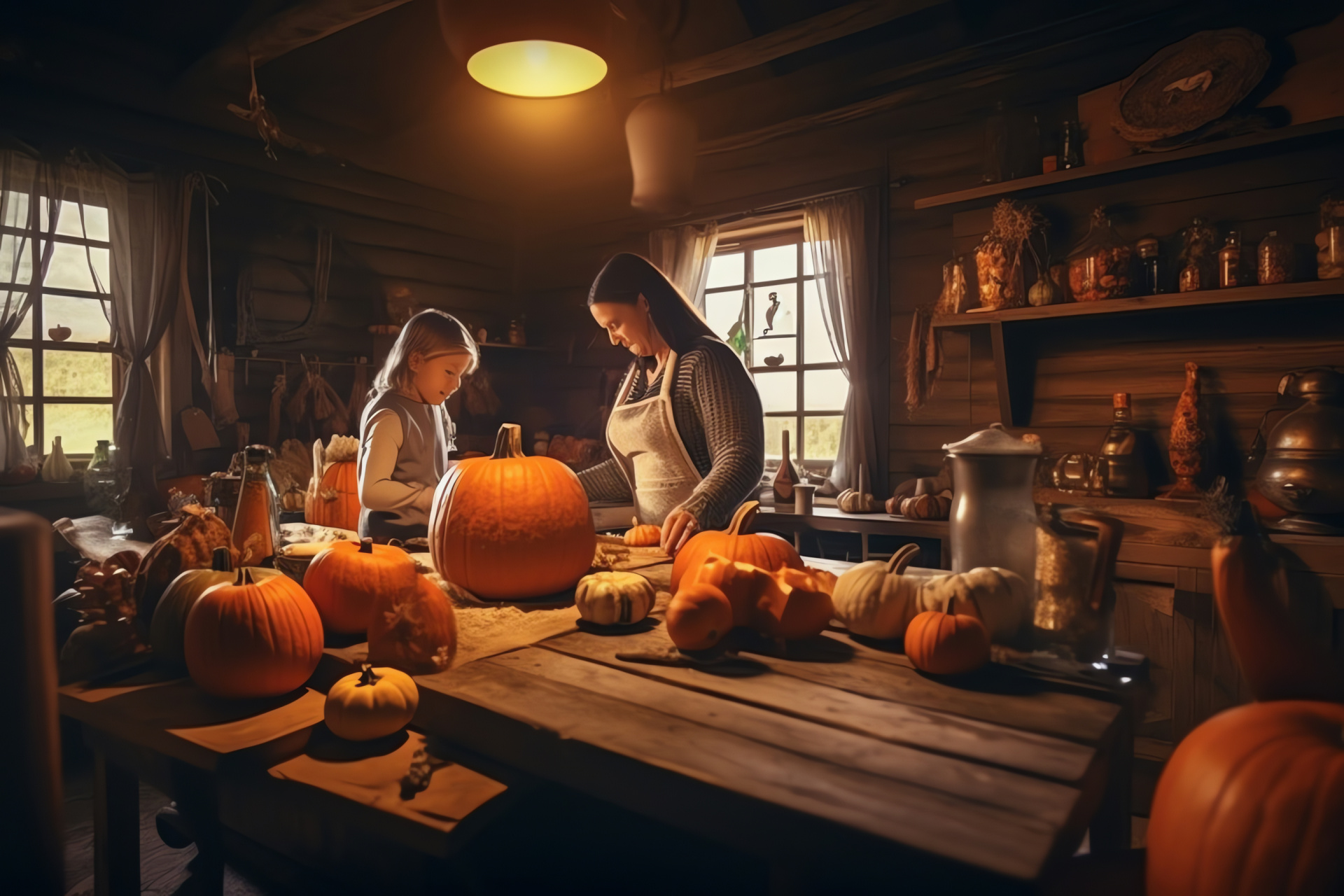 Rustic ambiance, nutritious foodstuff, homestead cooking, familial gathering, carpentry craftsmanship, HD Desktop Image