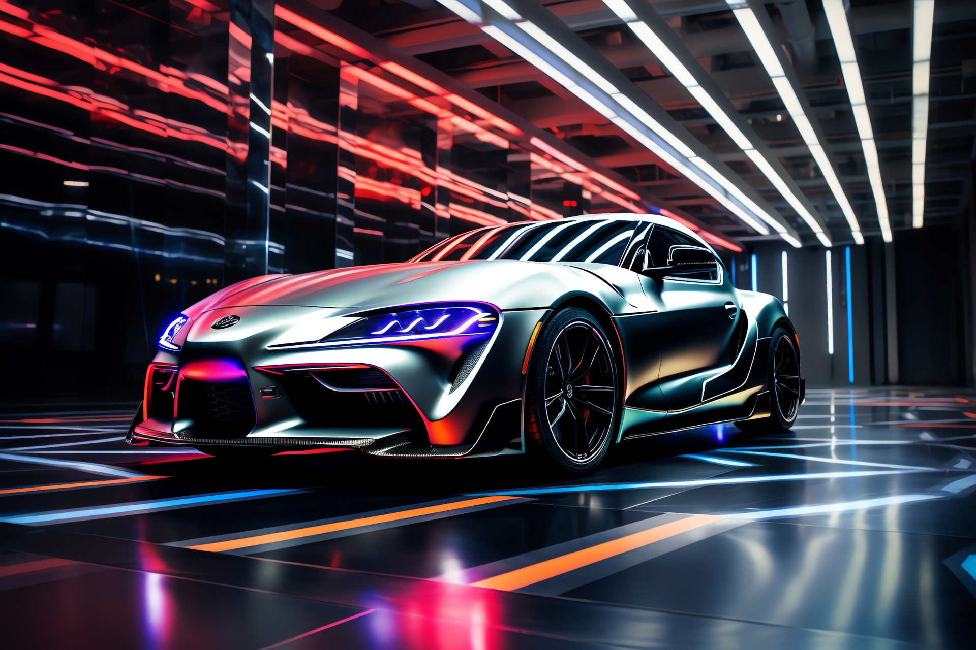 Toyota Supra MKIV, Underground scene, High-performance coupe, Japanese sports cars, Automotive modification, HD Desktop Image