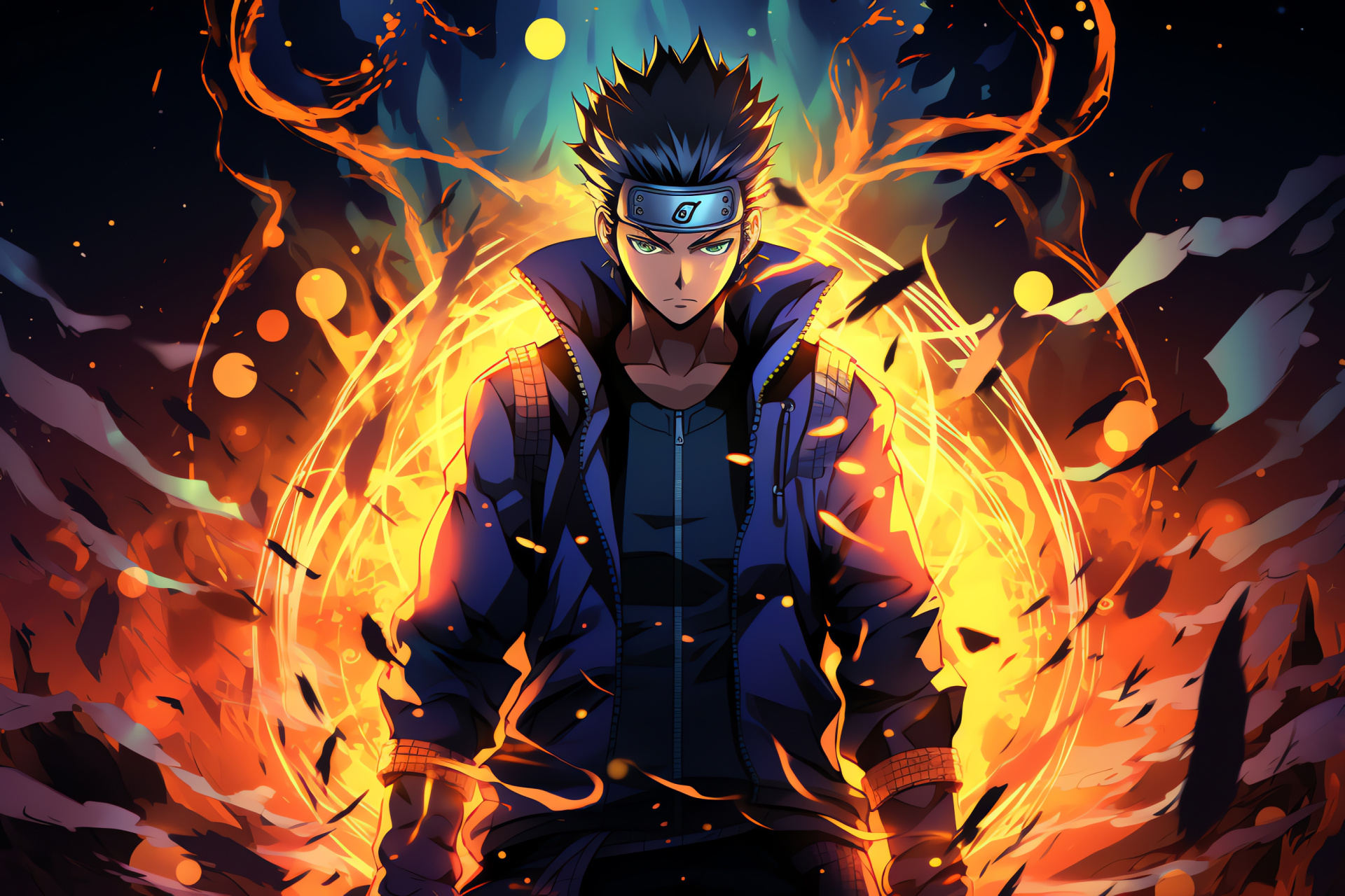 Asuma Sarutobi, Konoha ninja, Nara clan, Brass knuckles, Tactical outfit, HD Desktop Wallpaper