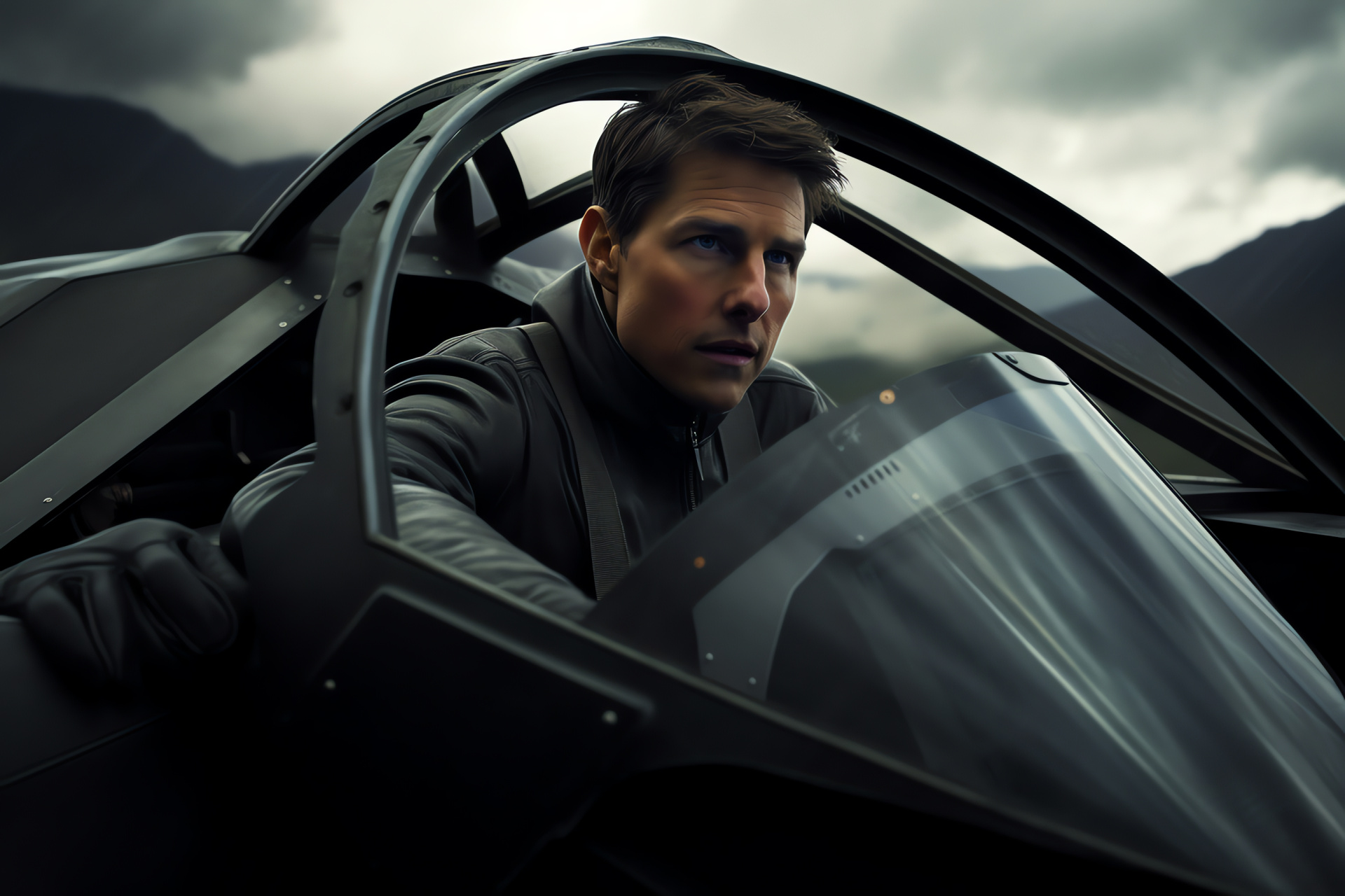 Oblivion Movie, Jack Harper, Tom Cruise, futuristic science fiction, high-tech vehicle, HD Desktop Image