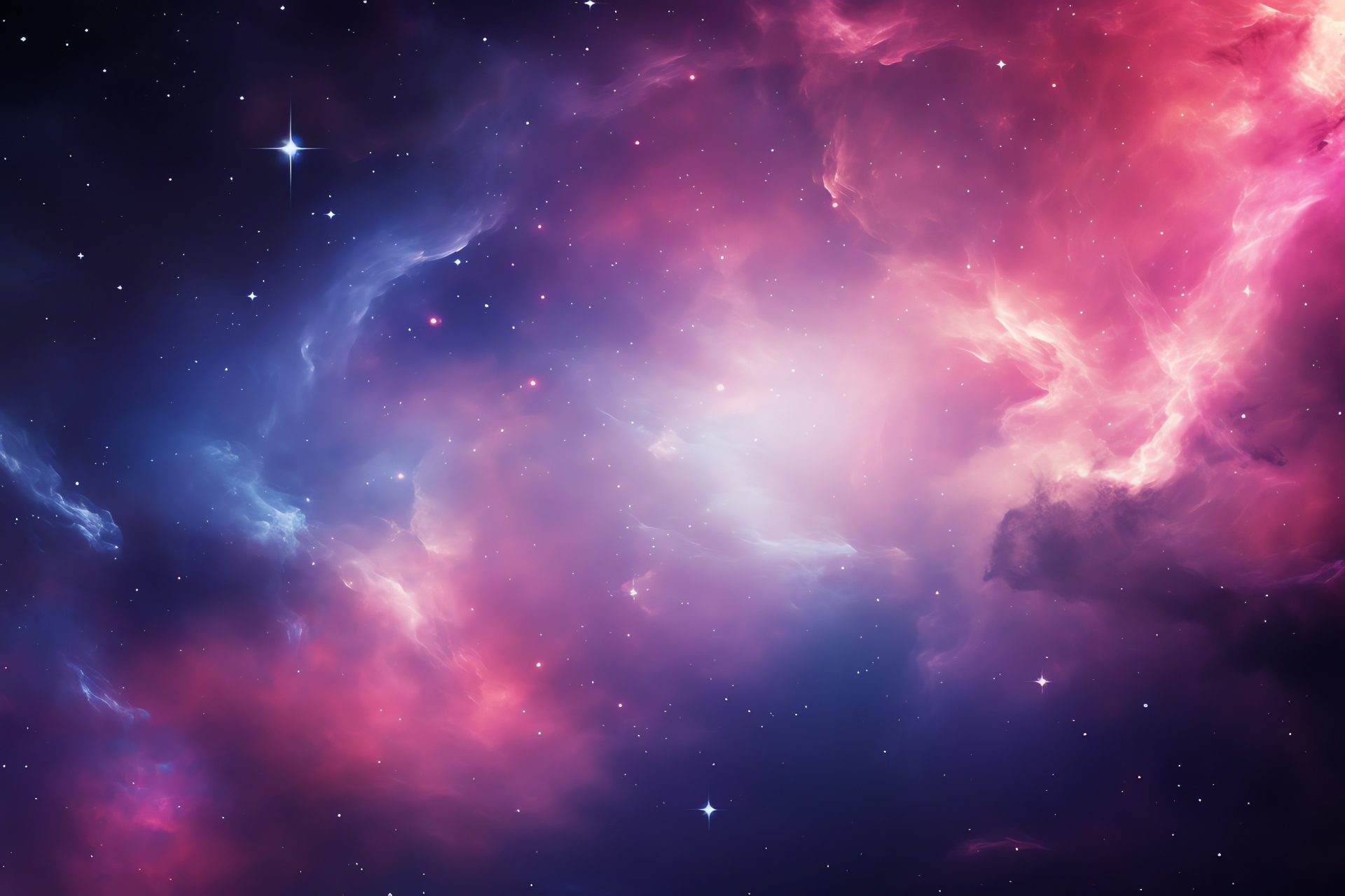 Pink cosmos, Universal expanse, Cosmic fascination, Space panorama, Galaxy essence, HD Desktop Wallpaper