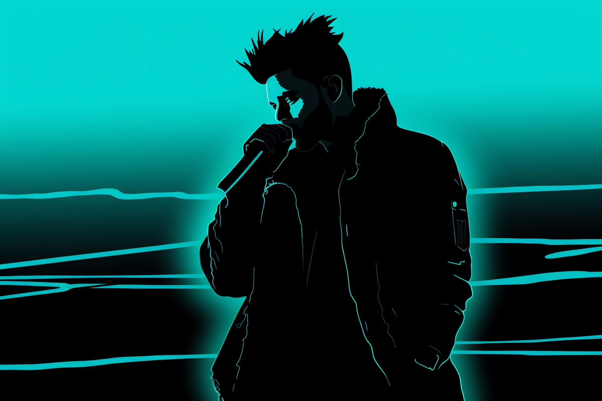 The Weeknd, singer's stare, dual-tone setting, eye-catching appearance, depth perception, HD Desktop Image