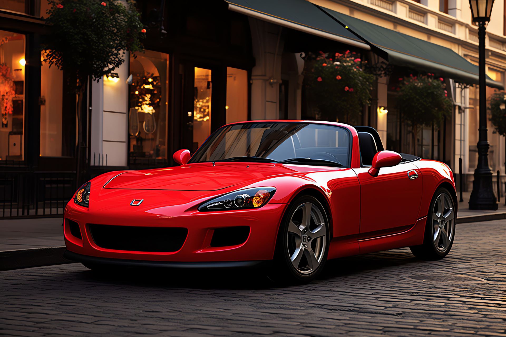 S2000 Honda, AP1 model, Side profile, Single-color facade, Sportscar aesthetics, HD Desktop Wallpaper