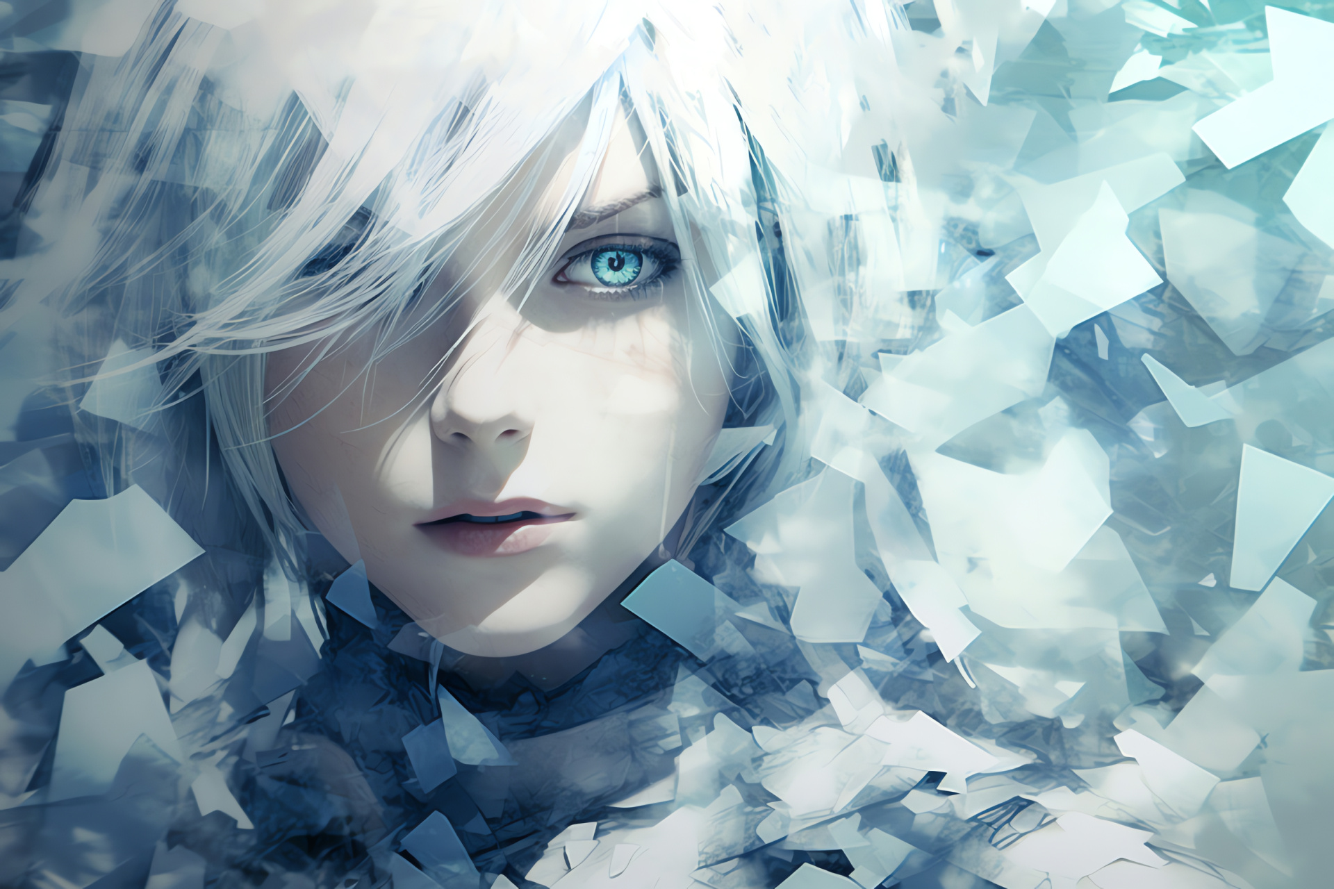 Nier Replicant protagonist, Anime-style character, Reaver weapon, Role-playing adventure, Fantasy storyline, HD Desktop Wallpaper