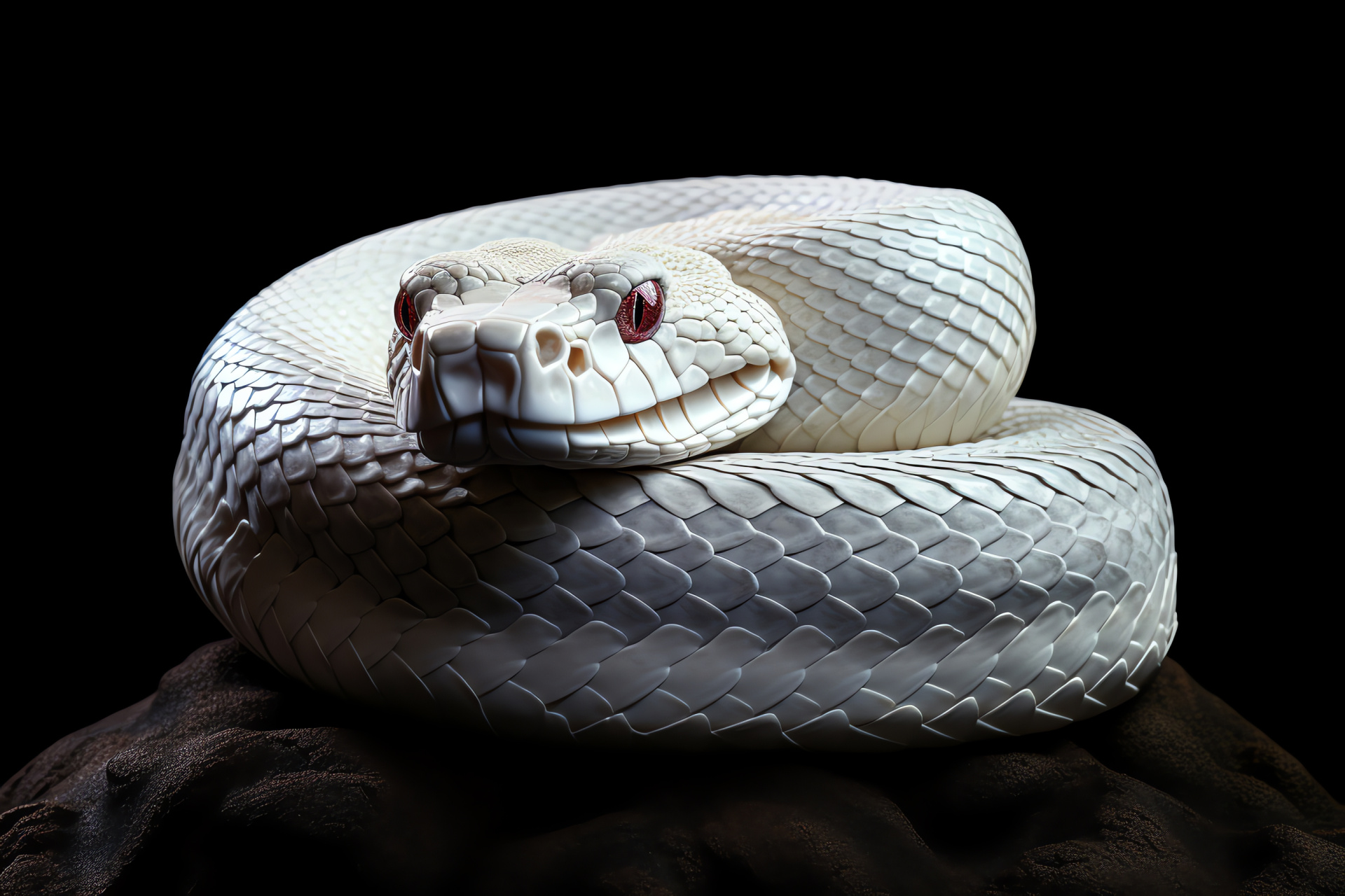 Albino python, Constrictor snake, Exotic reptile, Nature photography, White serpent, HD Desktop Image