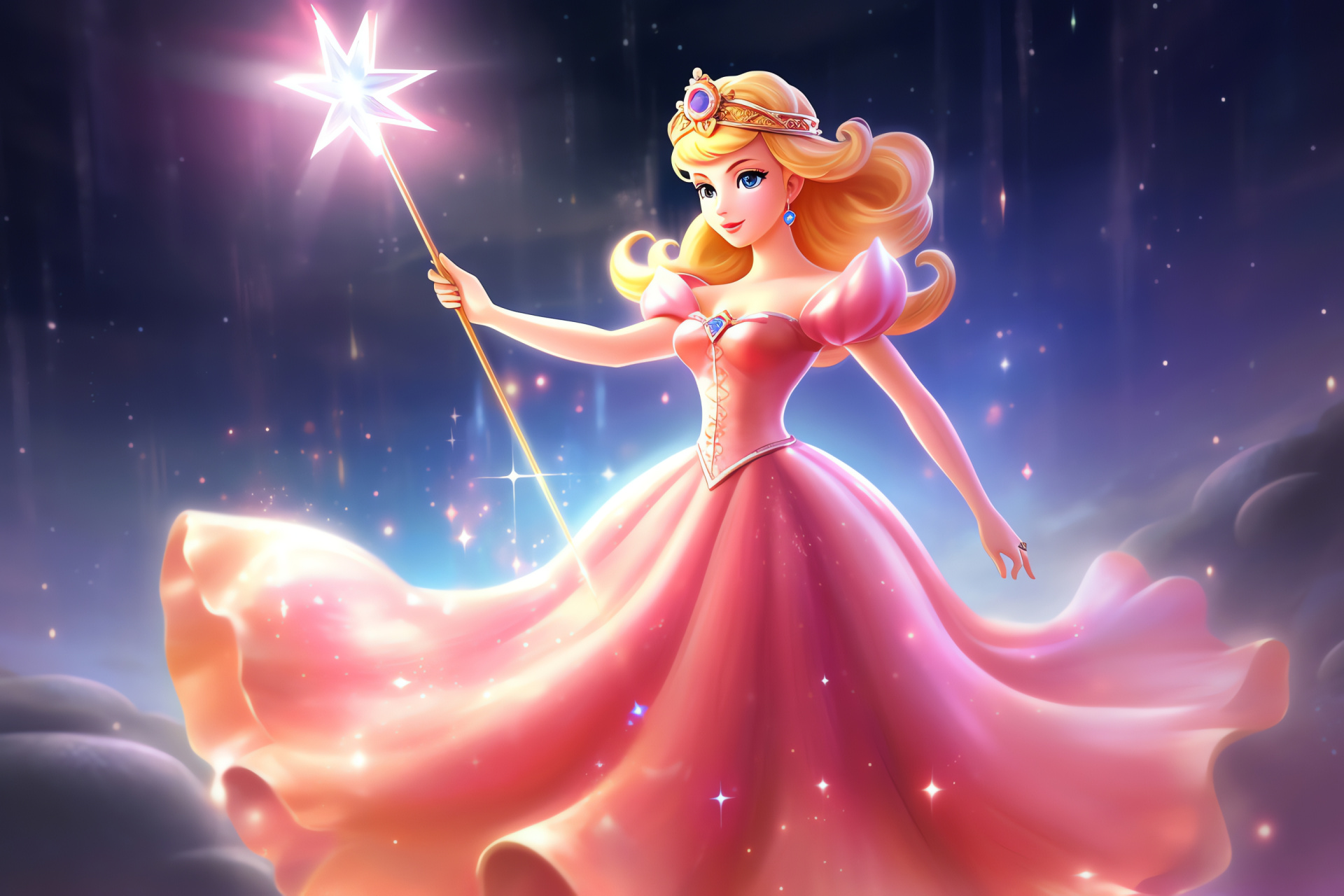 Nintendo's Princess Peach, Royal video game icon, Mushroom Kingdom adventure, Peach's castle, Mario universe, HD Desktop Wallpaper