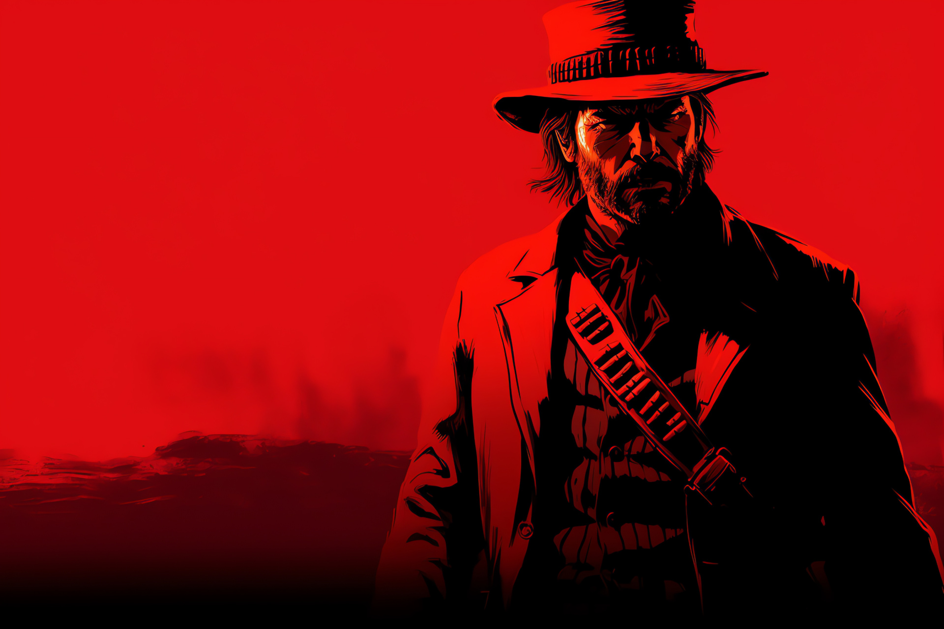 Dutch van der Linde image, Red Dead narrative, Elegant timepiece, Charismatic leader, Stylish Western wear, HD Desktop Wallpaper