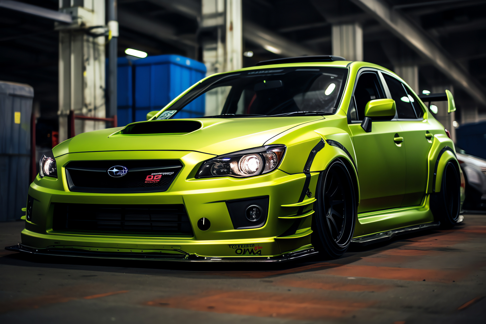 Subaru Impreza, Modified sports car, Tokyo auto culture, Performance vehicle, Japanese street racing, HD Desktop Image