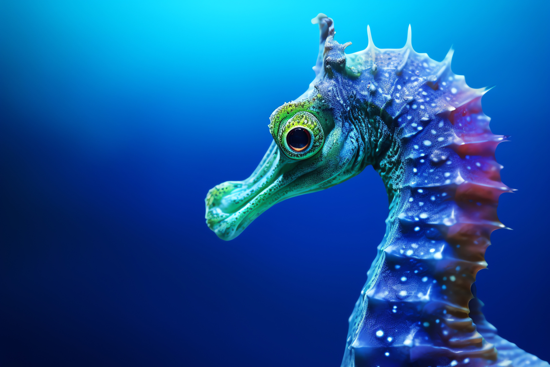 Sea Horse, Underwater marvel, Oceanic equine, Marine aquarium dweller, Coral reef resident, HD Desktop Image