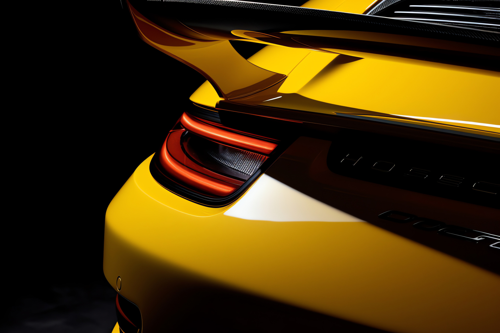 Porsche GT3, Stuttgart automobile, German performance car, racing rear spoiler, front bumper design, HD Desktop Image