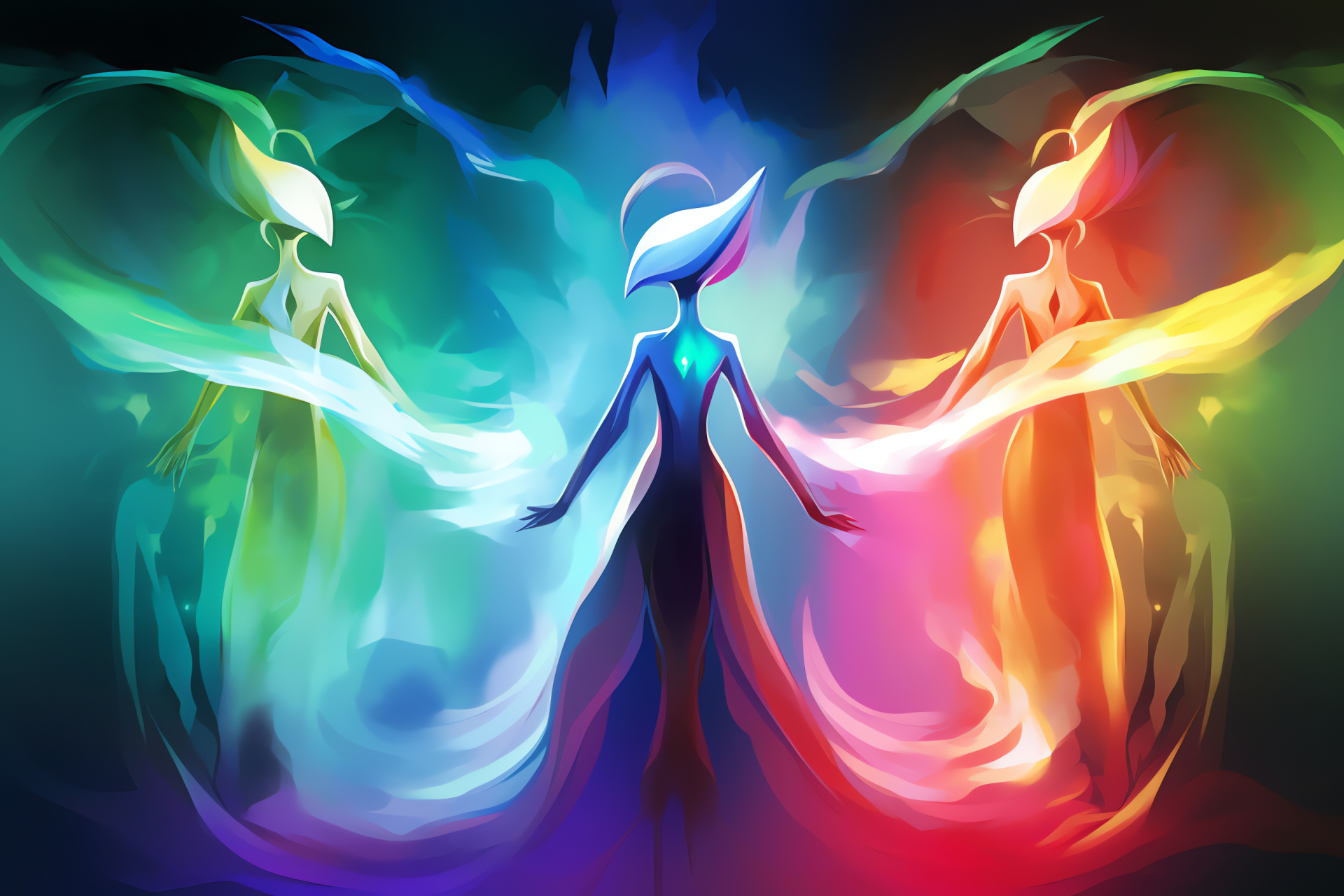 Pokemon Mega Evolution, Gardevoir elegance, alabaster gown, verdant tresses, gaming saga, HD Desktop Image