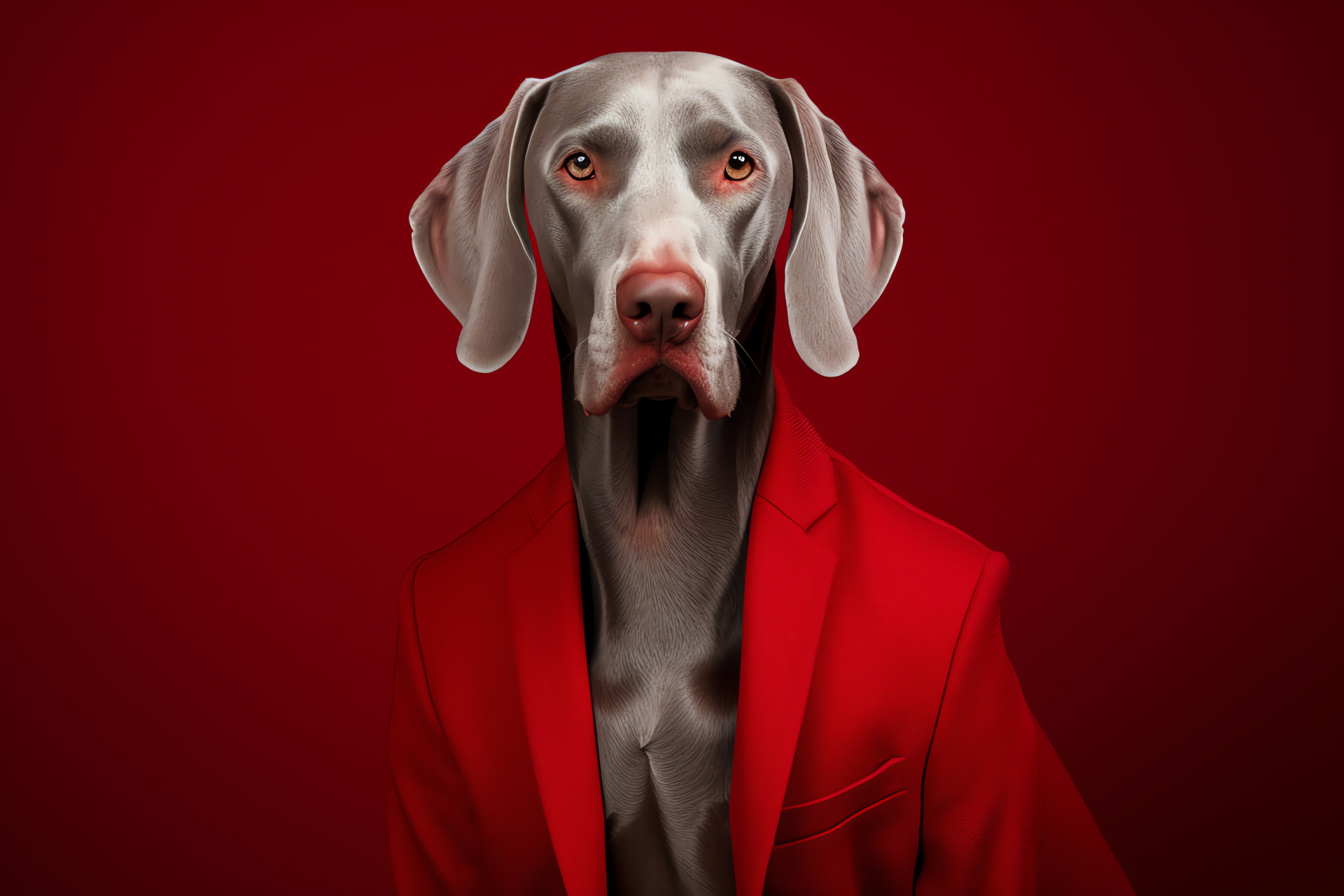 Mature Weimaraner, Dog years, Canine wisdom, Aging pets, Dignified animal, HD Desktop Image