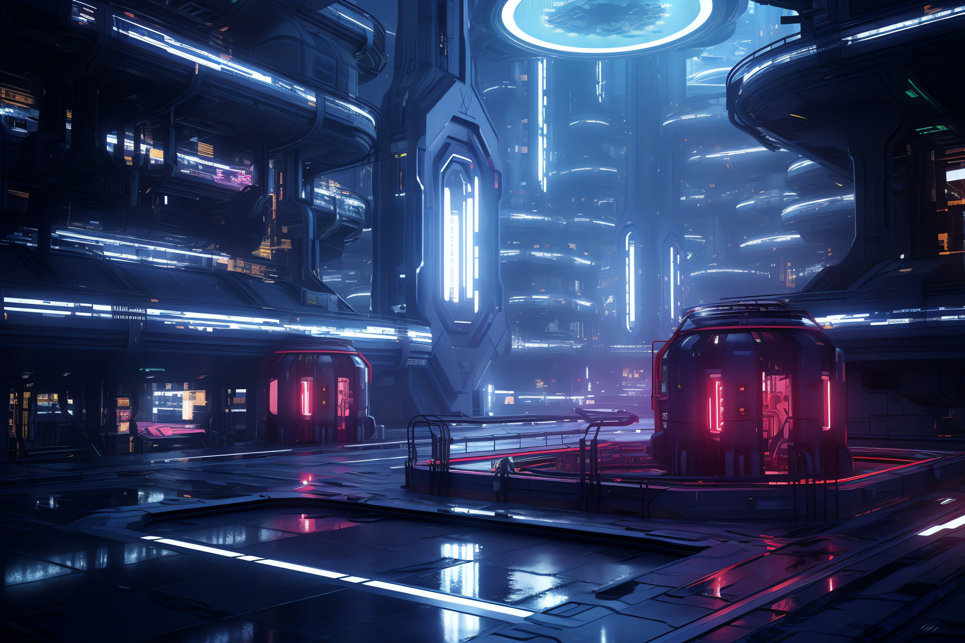 Visionary cityscape art, Rebel hideout, Urban sanctuary, Subterranean network, Anti-establishment movement, HD Desktop Image