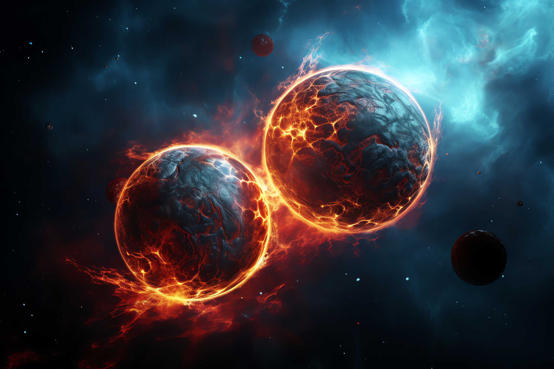 Cosmic venture, Exoplanetary system, Universe marvels, Starfield canvas, Galactic particulates, HD Desktop Image