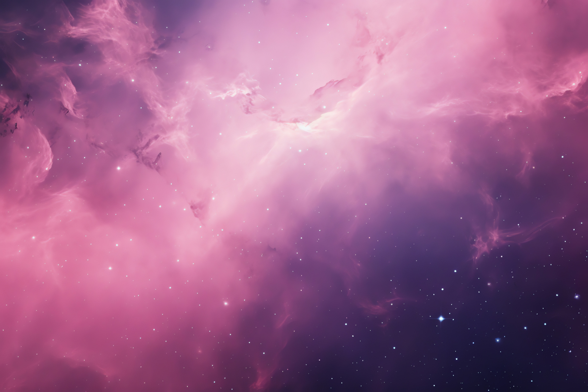 Rosette galaxy, Pink cosmic aura, Galactic imagination, Cosmic serenity, Stellar horizon, HD Desktop Image