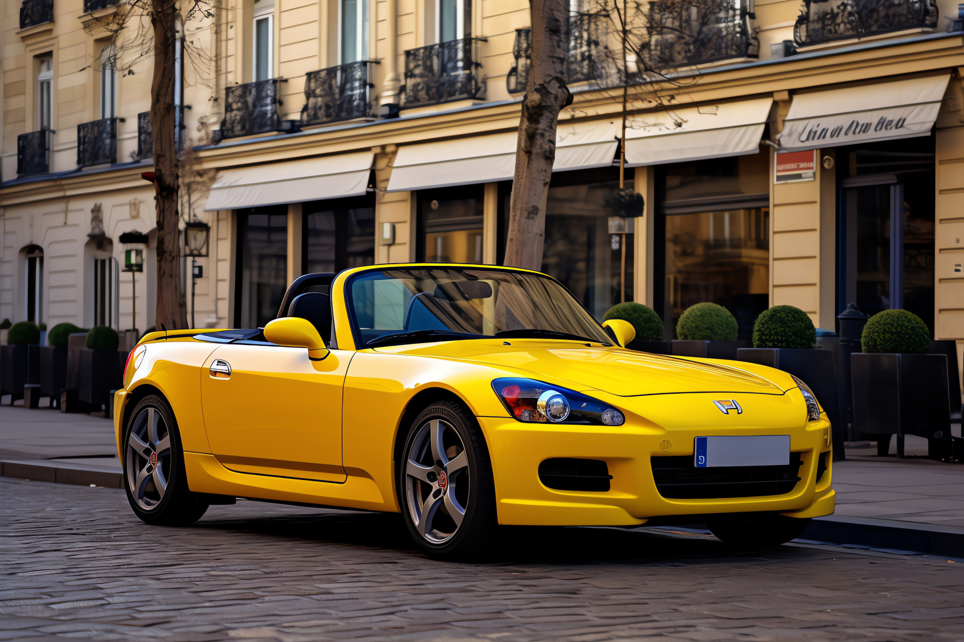 Honda S2000 Type V, French capital, Iconic sports car, Champs-lyses backdrop, Automotive classic, HD Desktop Wallpaper