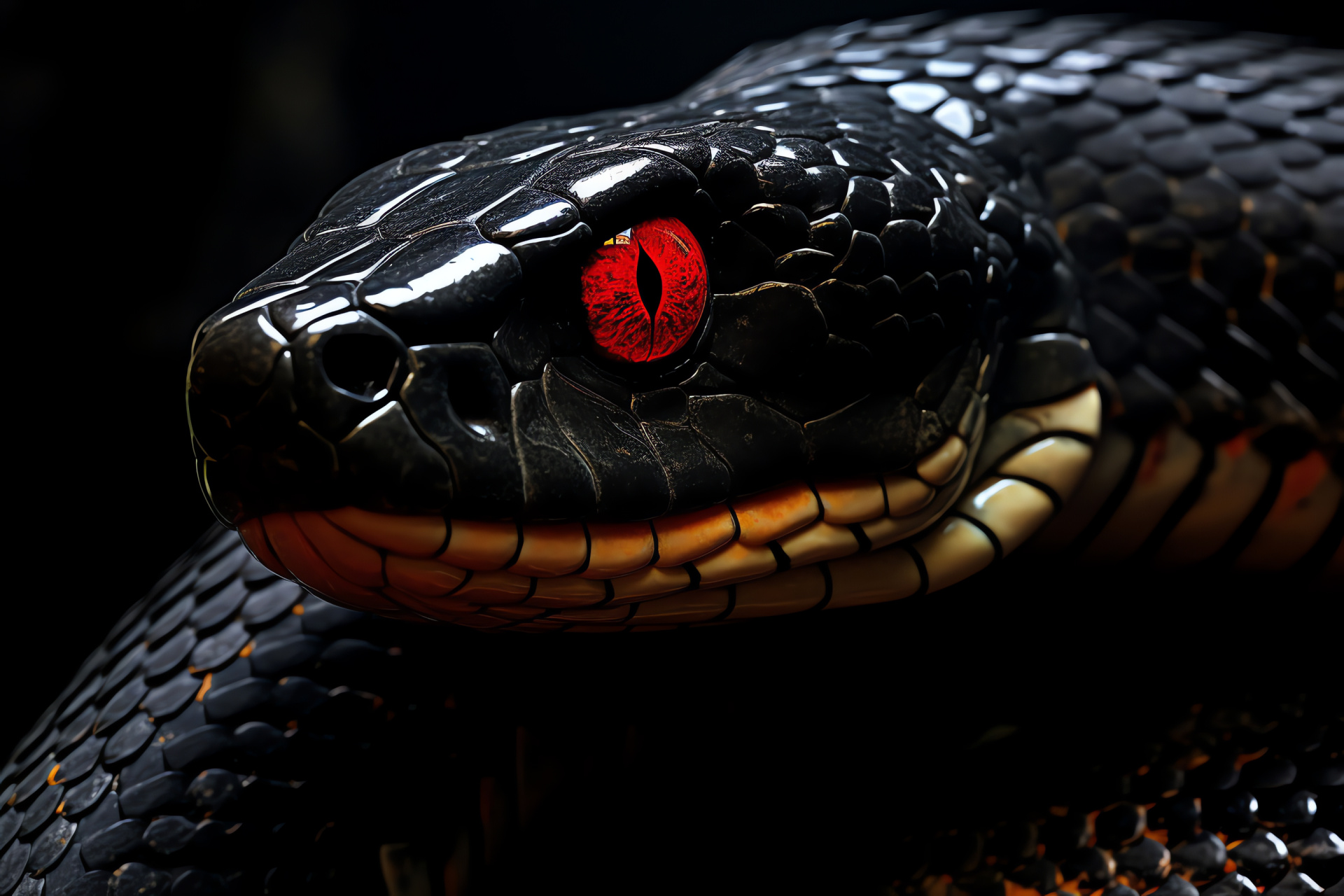 Egyptian cobra, Naja haje, Desert dweller, Hieroglyphic serpent, African reptile, HD Desktop Image