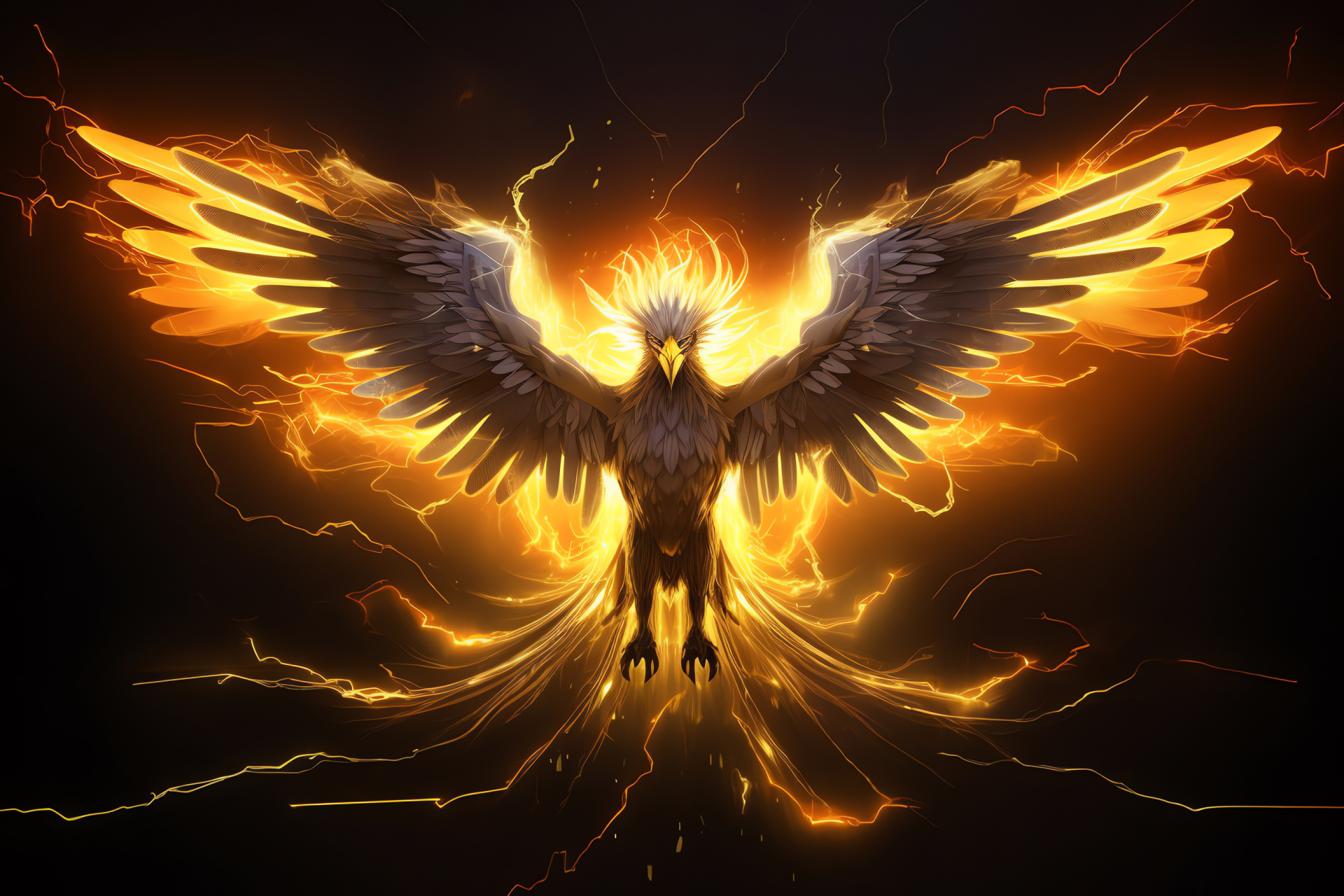 Legendary bird, Electric Pokmon, Thunderous entity, Sky-high battles, Legendary creature, HD Desktop Wallpaper