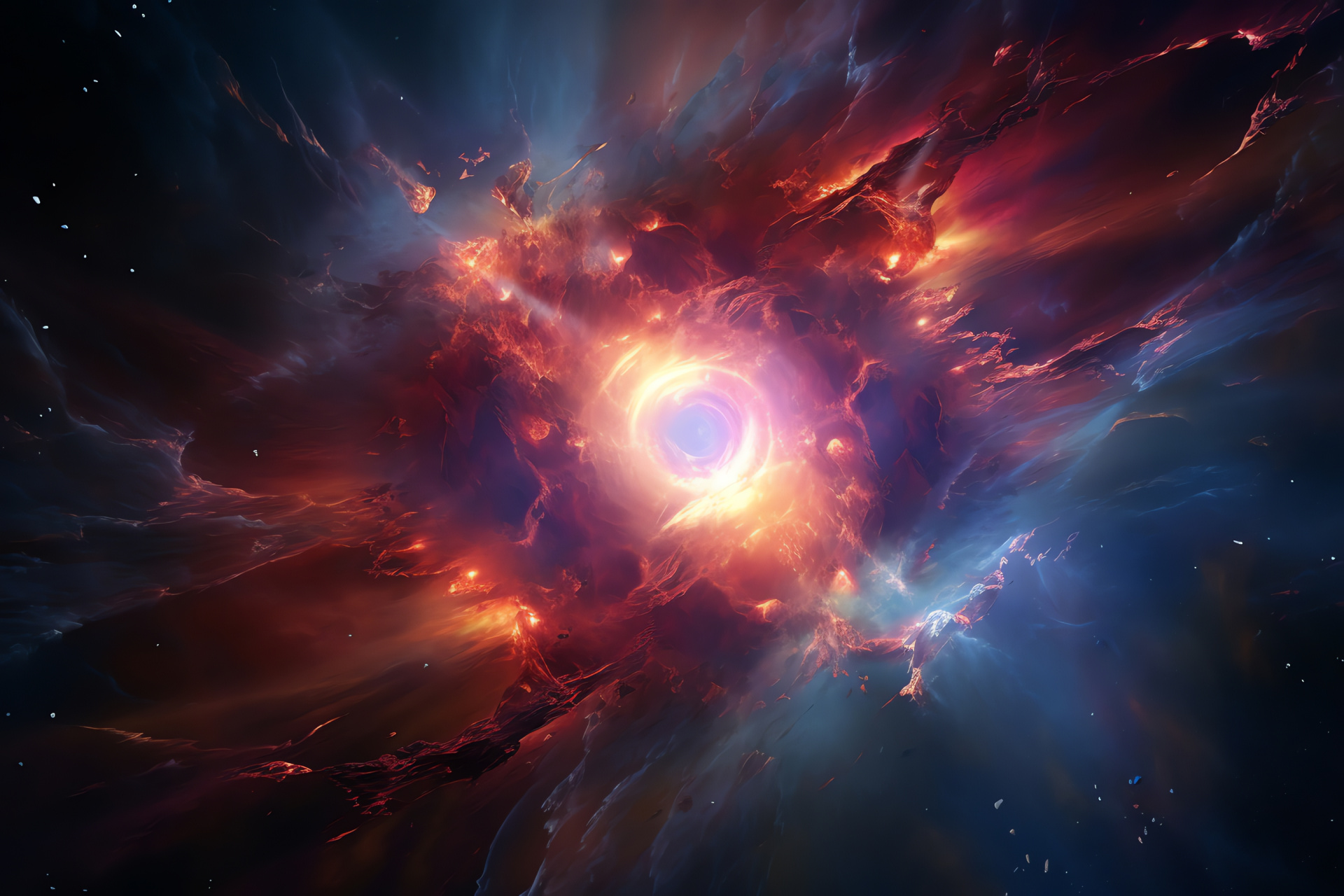 Cosmos energy, Space detonation, Supernova force, Stellar phenomenon, Galactic core, HD Desktop Image