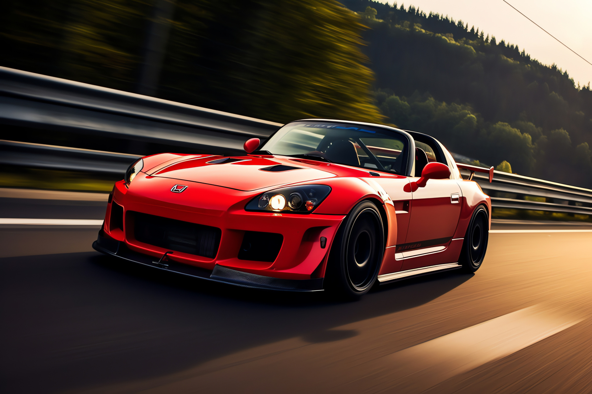 Nrburgring spirit, Honda S2000 intensity, Type R prowess, Race track contour, Automotive elegance, HD Desktop Image