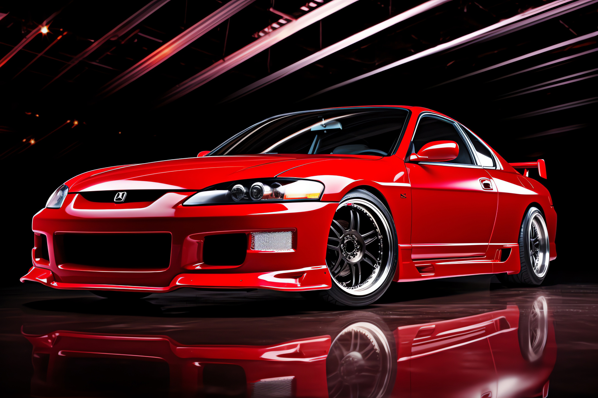 Nissan S15 Silvia K's, Japanese sports car, Red Nissan coupe, Auto enthusiast, Performance vehicle, HD Desktop Wallpaper